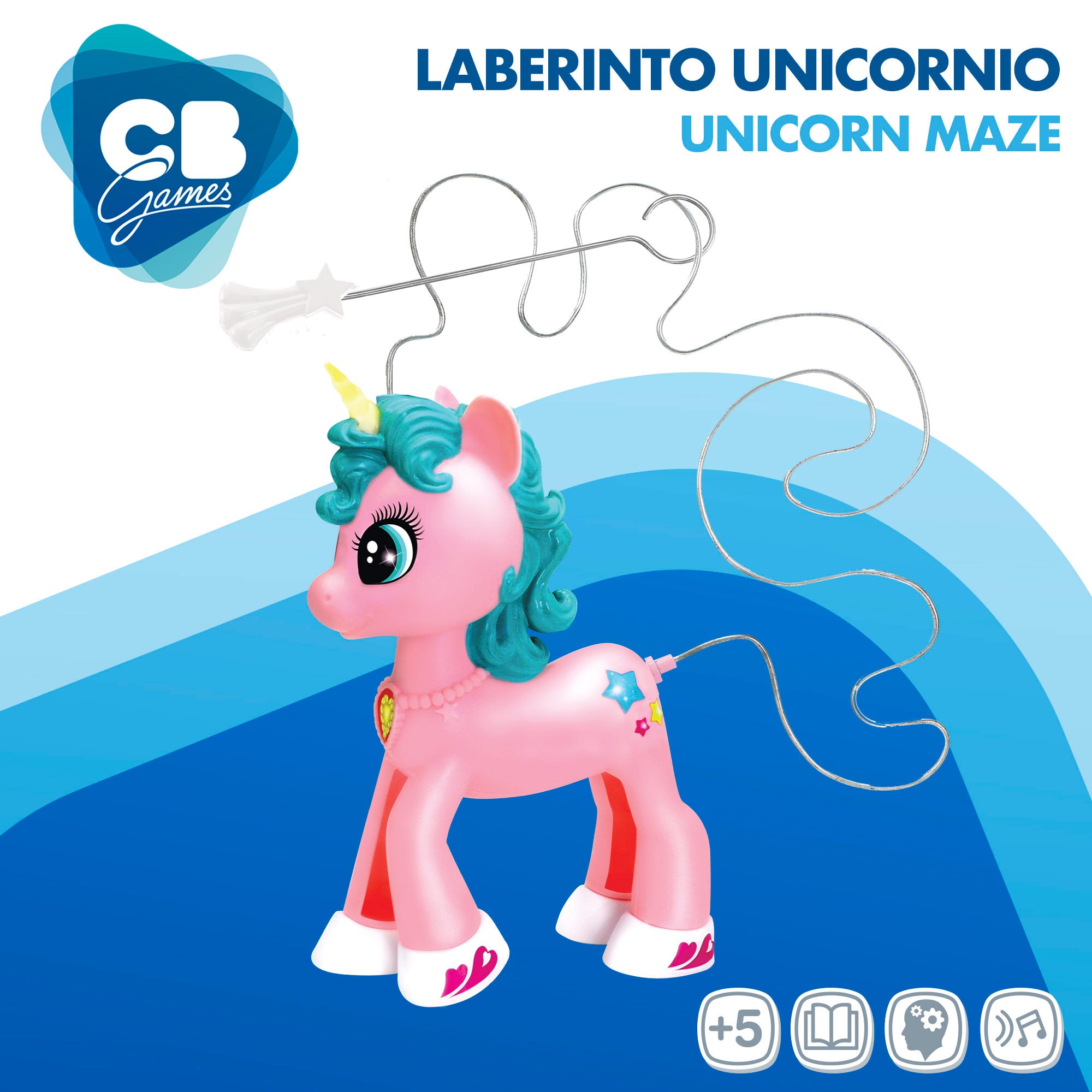 Laberinto electrónico unicornio con luz y sonido CB Games