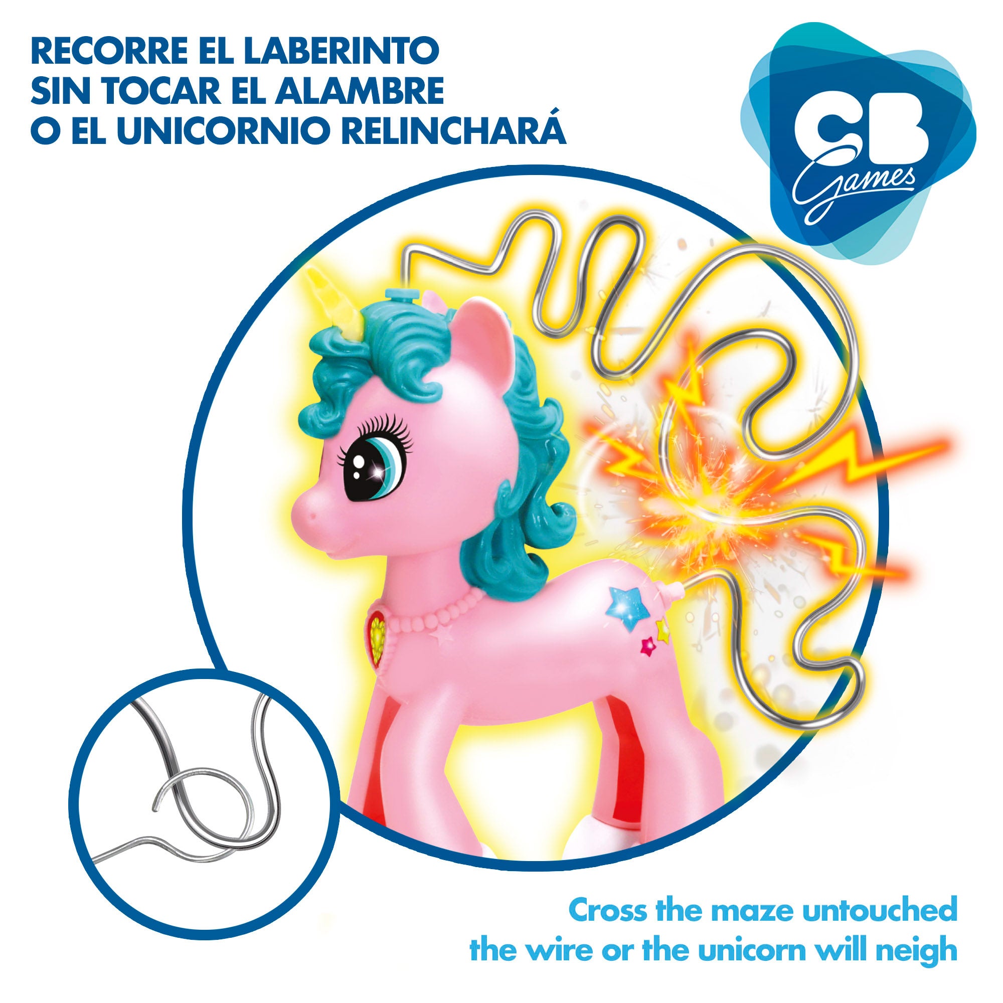 Laberinto electrónico unicornio con luz y sonido CB Games