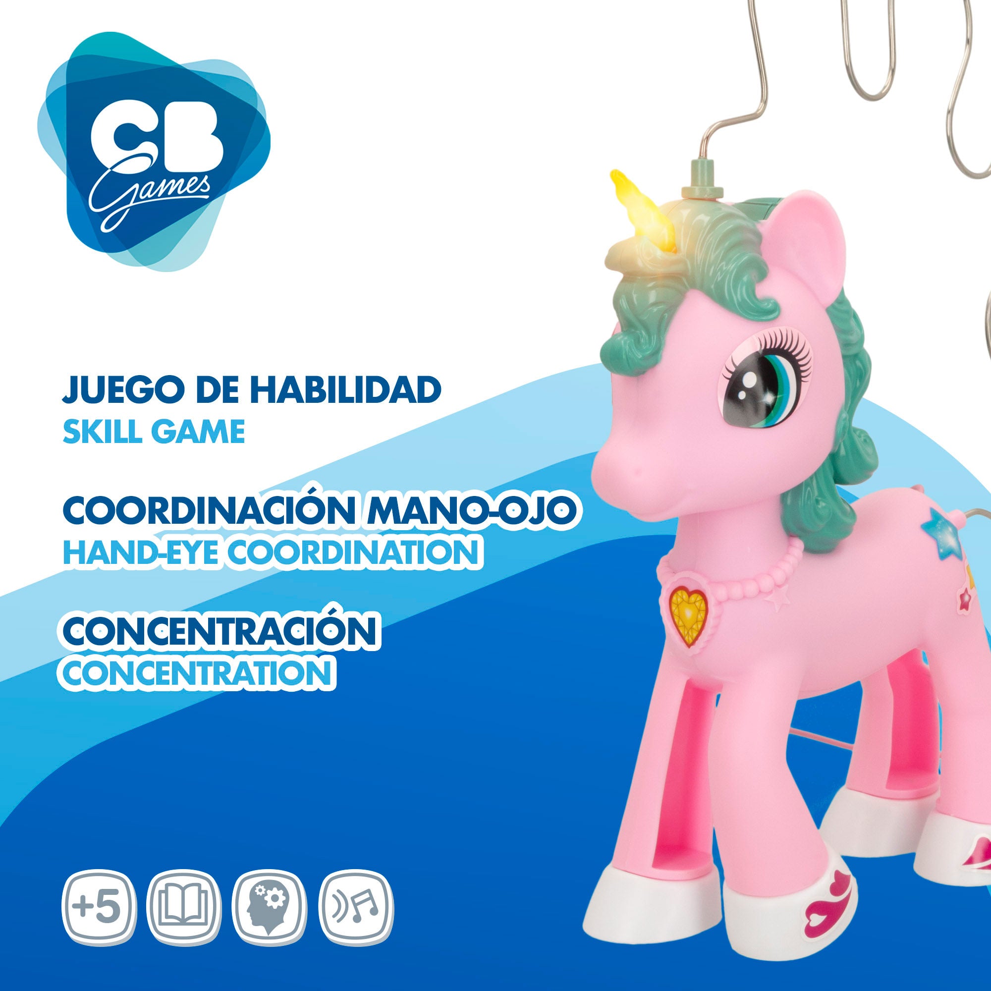 Laberinto electrónico unicornio con luz y sonido CB Games