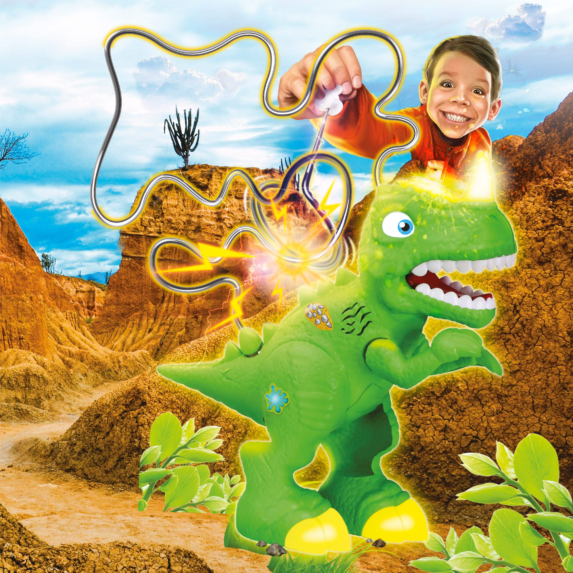 Laberinto electrónico dinosaurio con luz y sonido CB Games