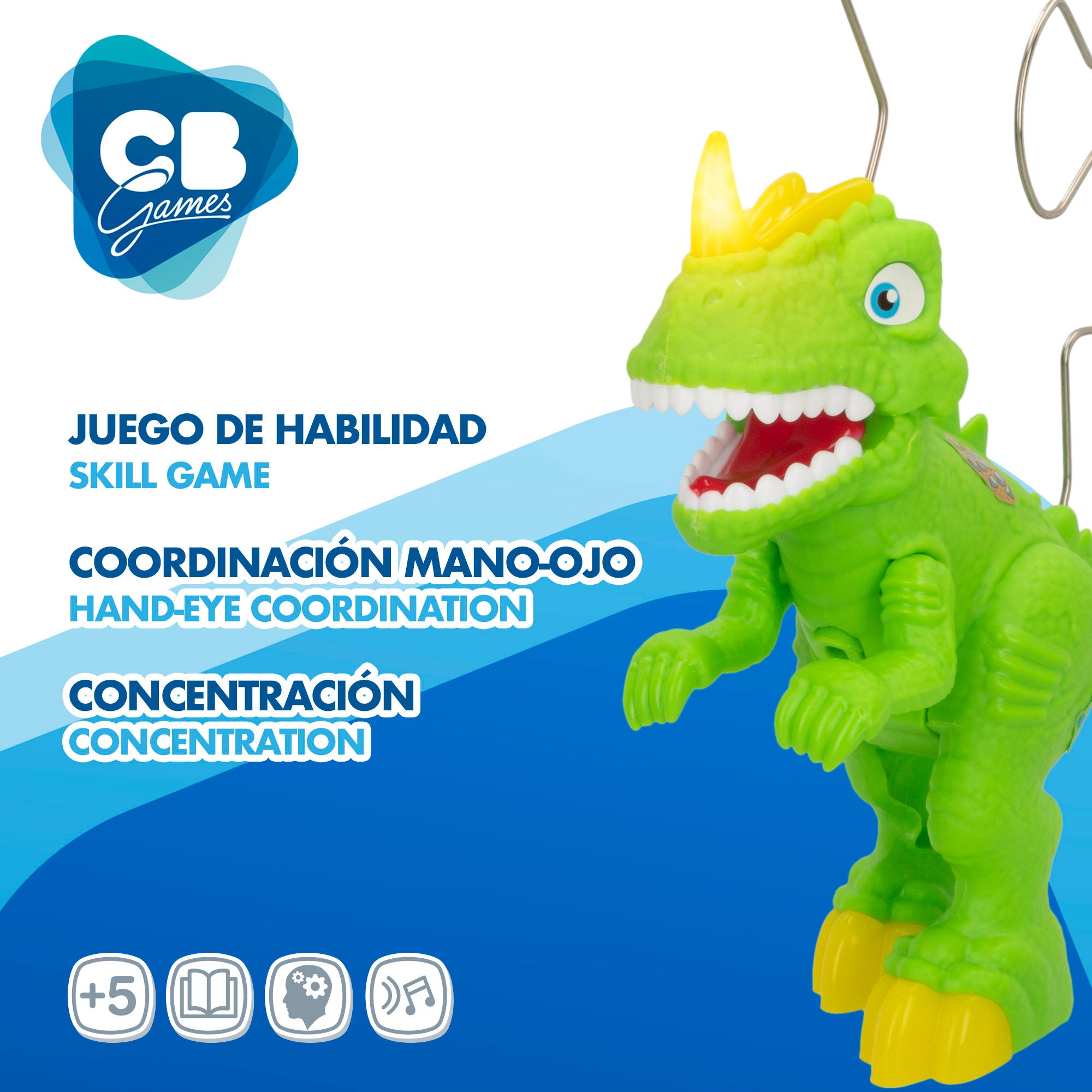 Laberinto electrónico dinosaurio con luz y sonido CB Games