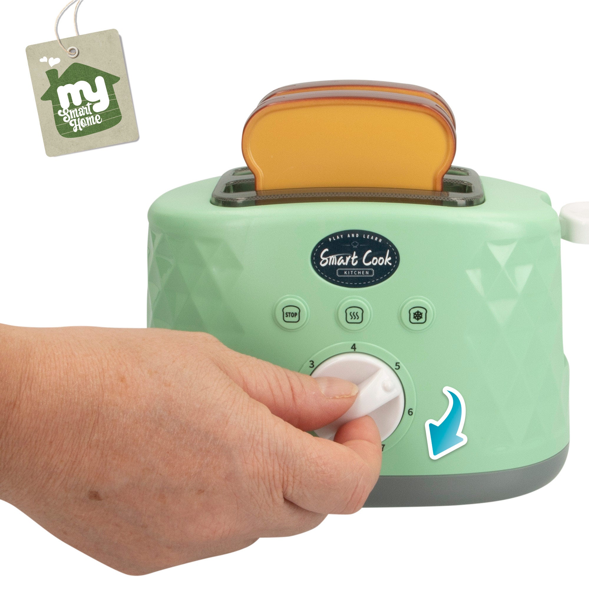 Tostadora de juguete realista con tostadas My Smart Home