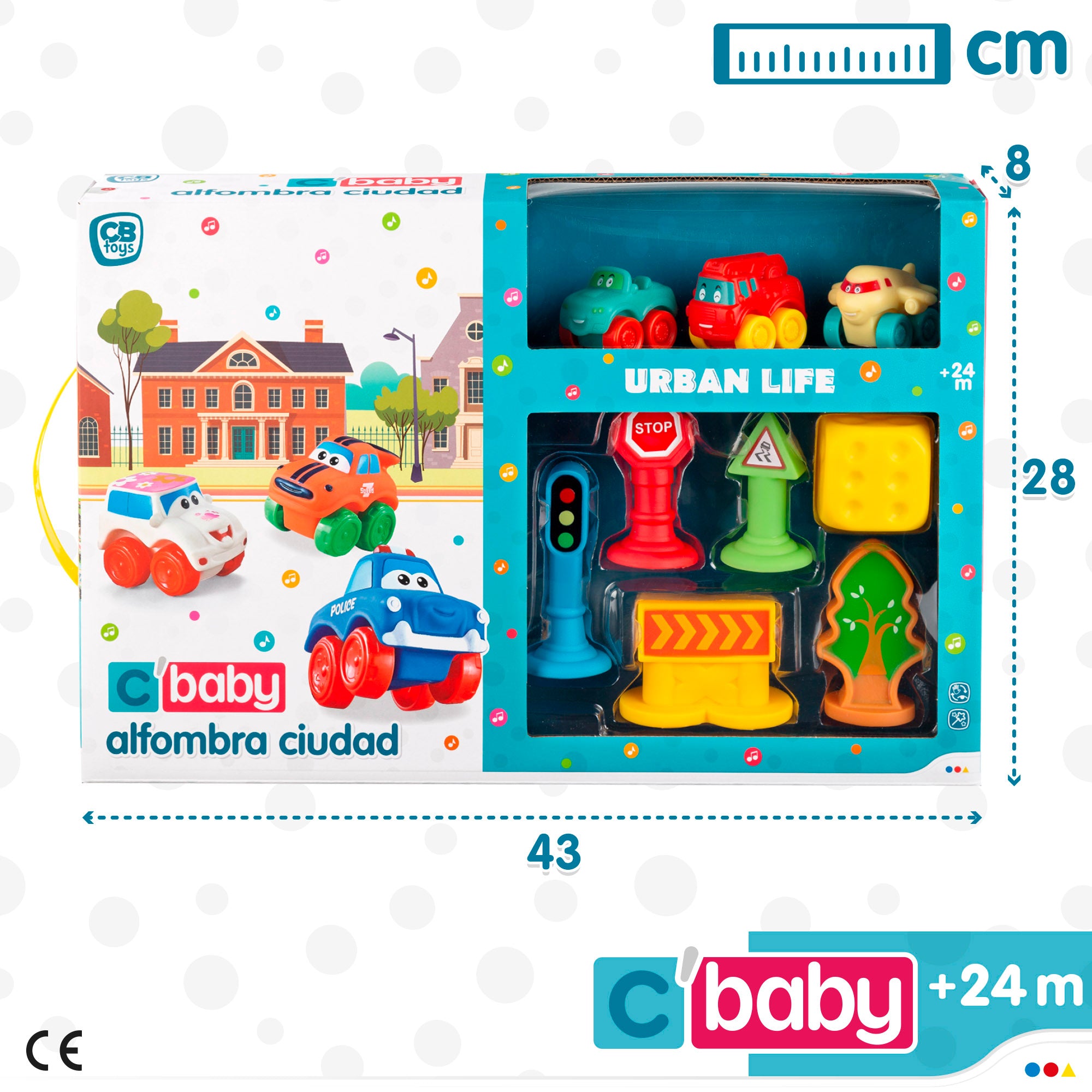 Alfombra para jugar con accesorios blanditos C'Baby