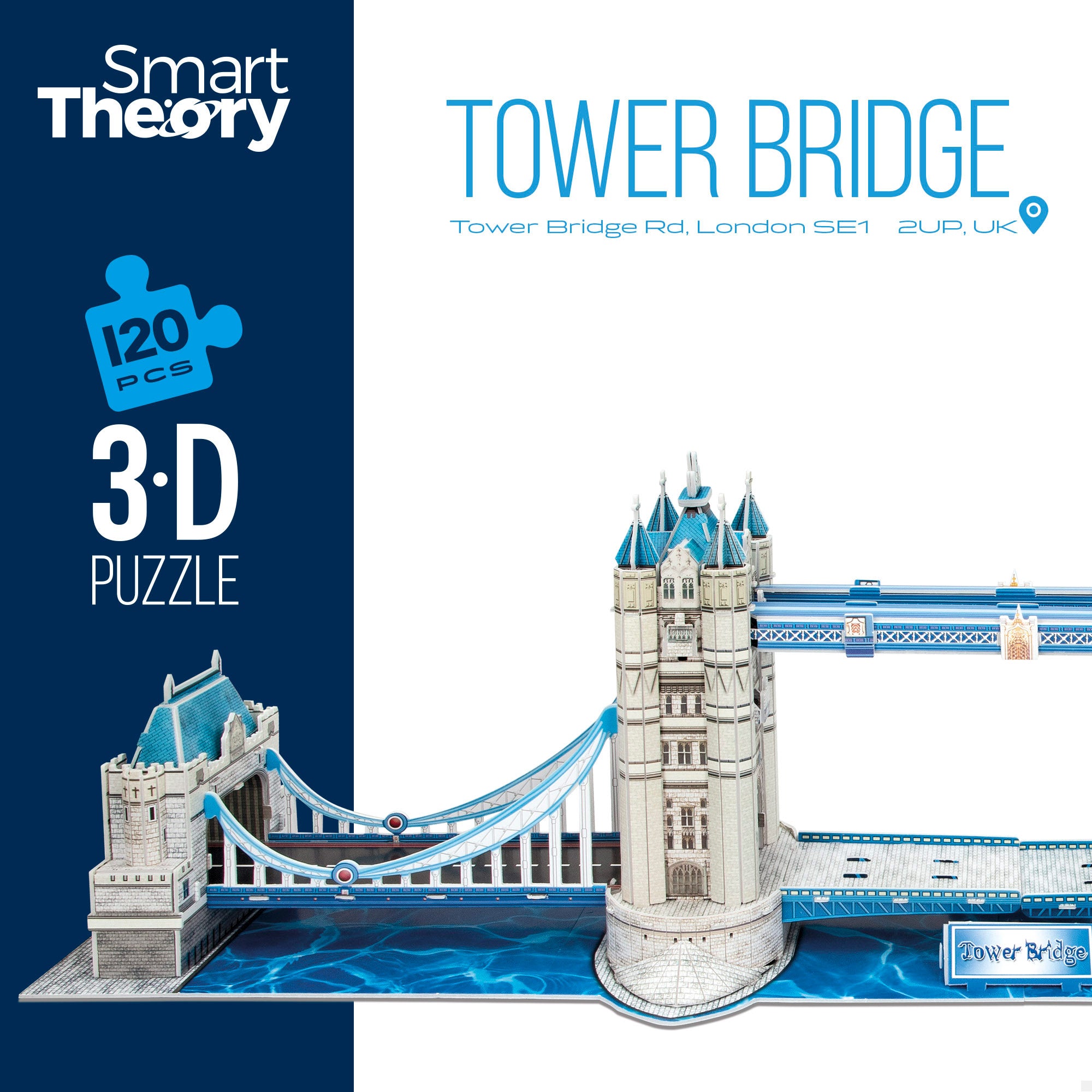 Puzzle 3D Maqueta Tower Bridge 120 piezas Smart Theory