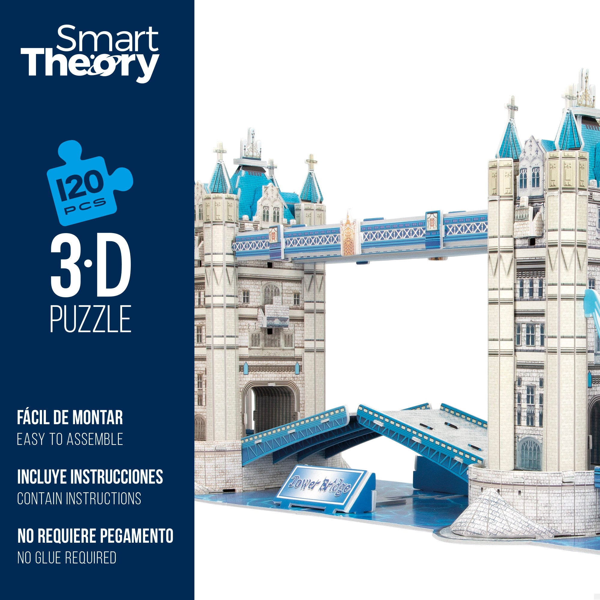 Puzzle 3D Maqueta Tower Bridge 120 piezas Smart Theory