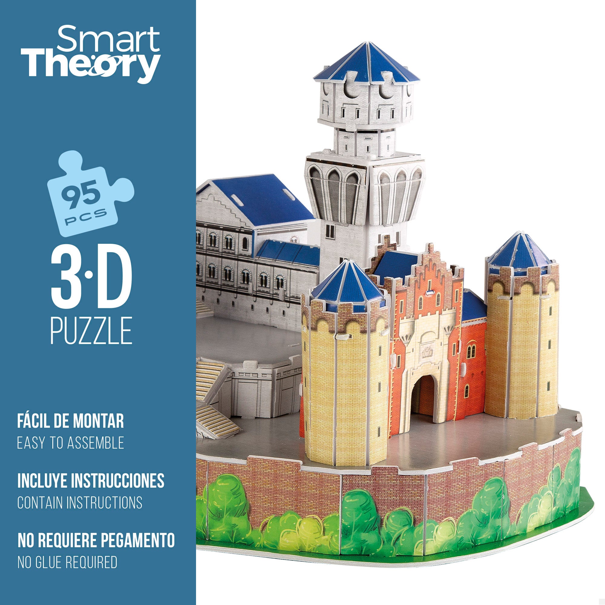 Puzzle 3D Maqueta Neuschwanstein Castle 95 piezas Smart Theory