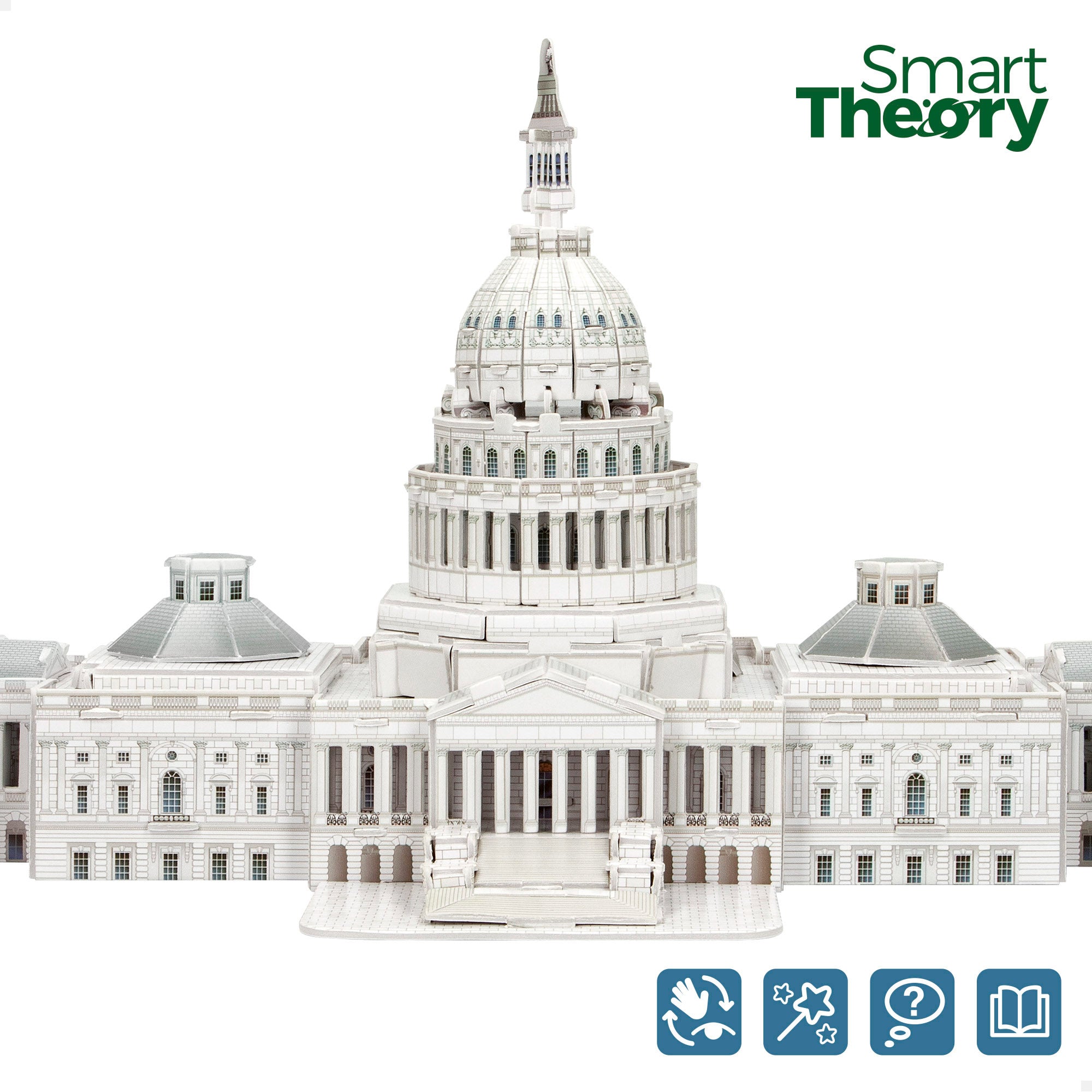 Puzzle 3D Capitolio de los EE.UU. 126 piezas Smart Theory