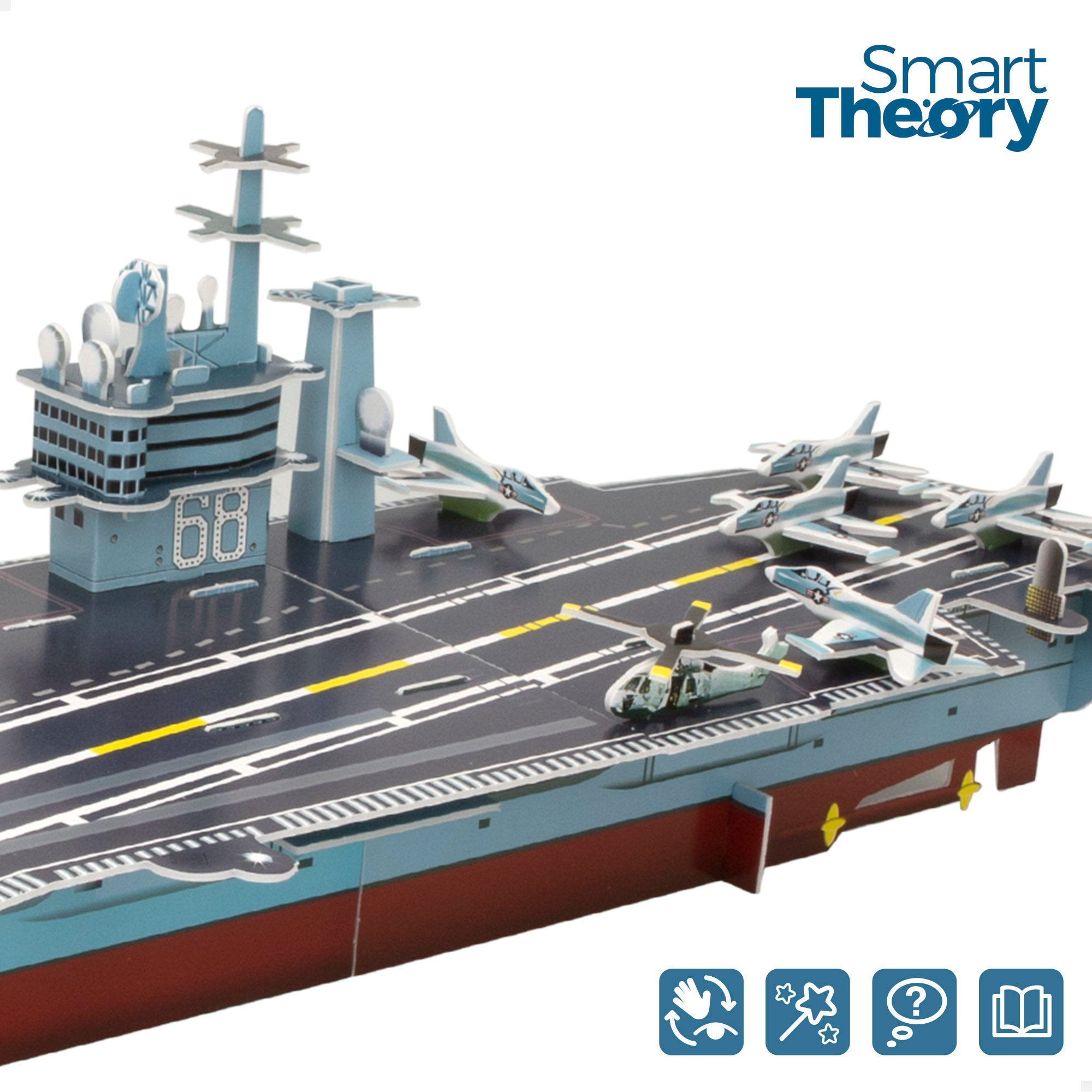 Puzzle 3D Portaviones Nimitz armada EE.UU. 67 piezas Smart Theory
