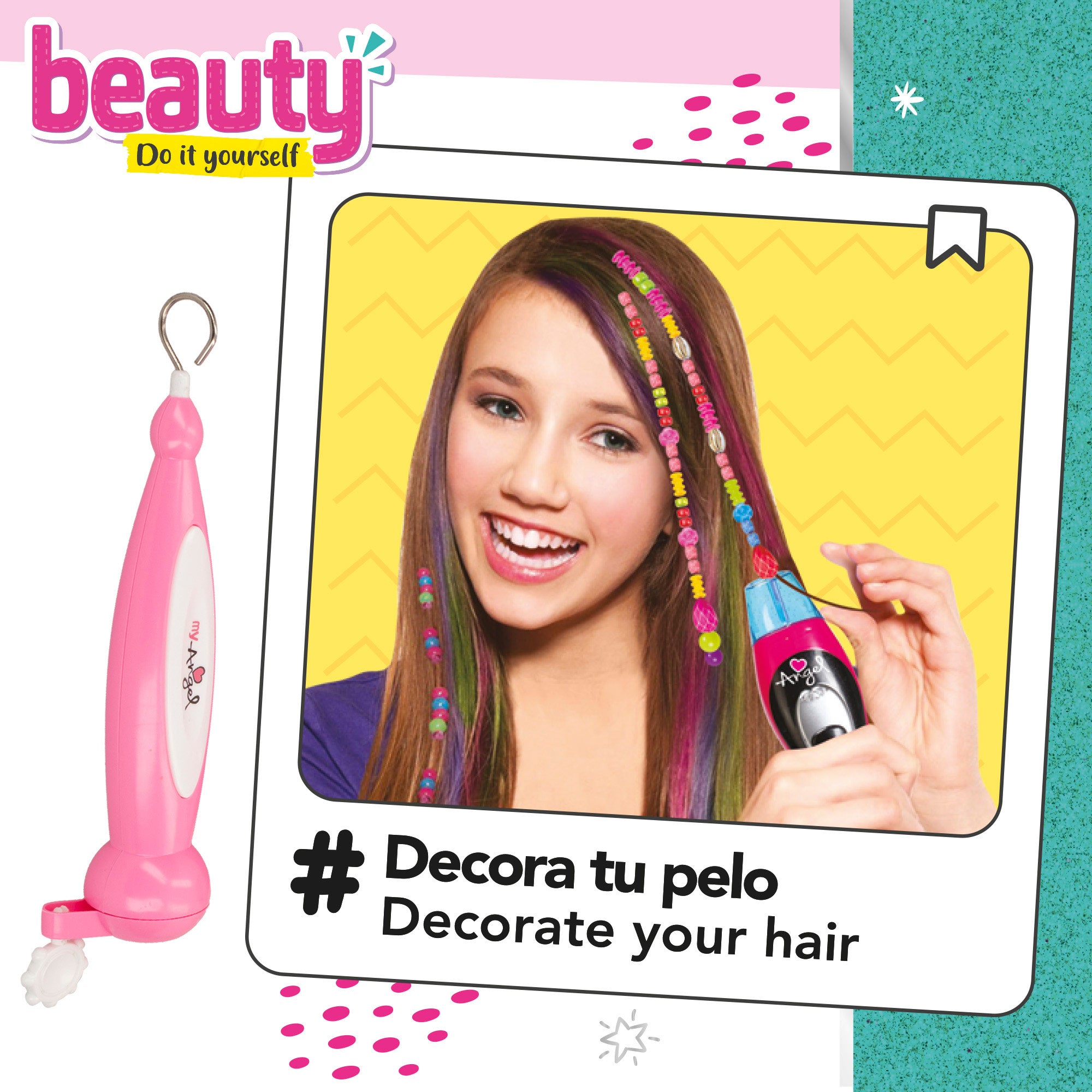 Set de peluquería y joyas 2 en 1 Beauty Fashion Girls