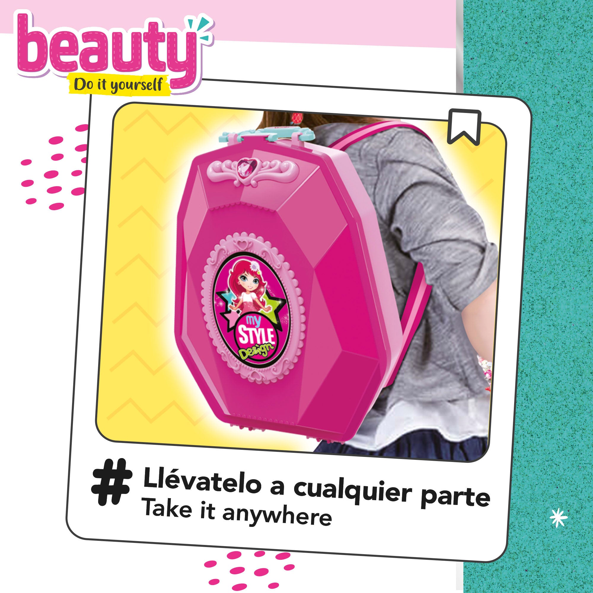 Set de peluquería y joyas 2 en 1 Beauty Fashion Girls