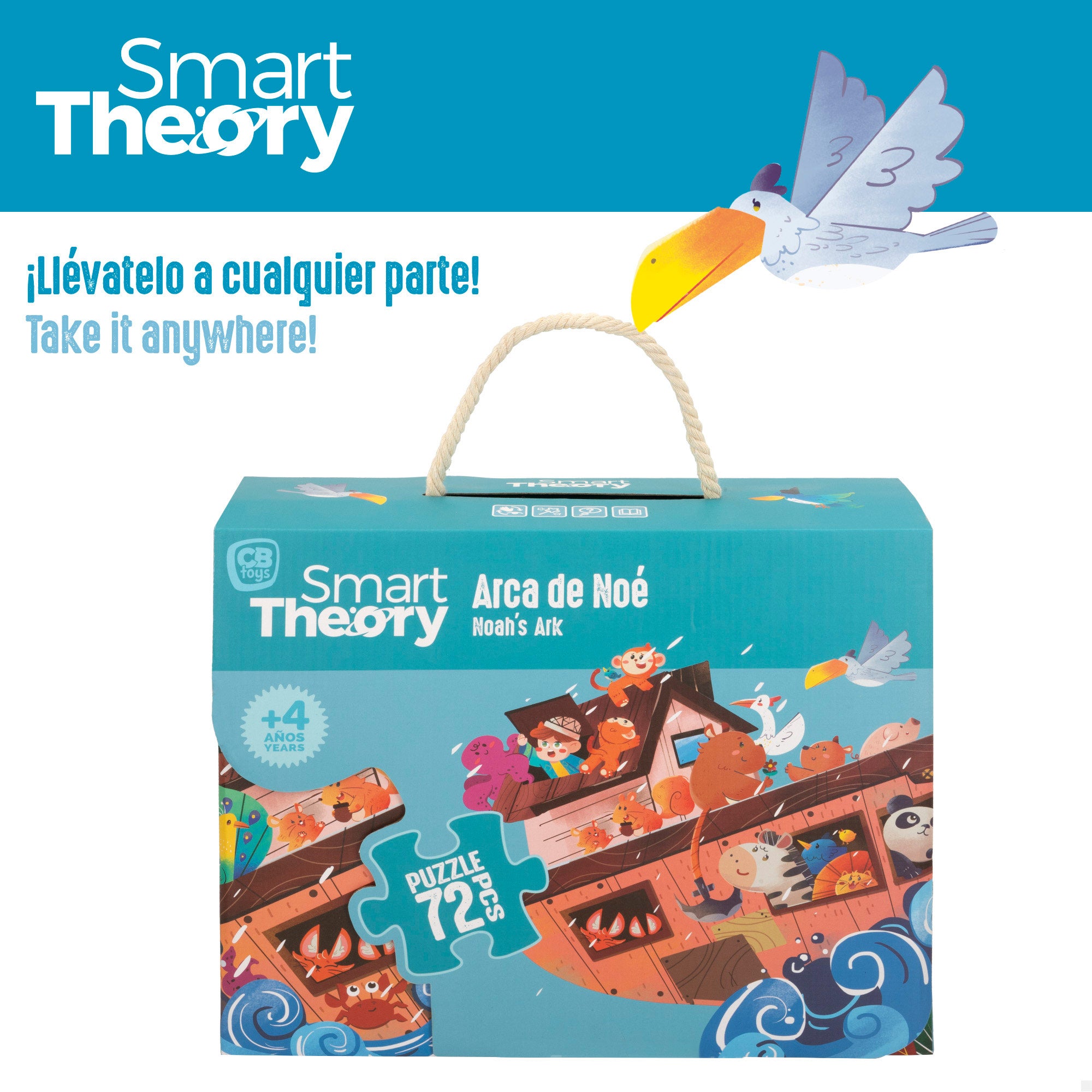 Puzzle Arca de Noé 72 piezas grandes Smart Theory