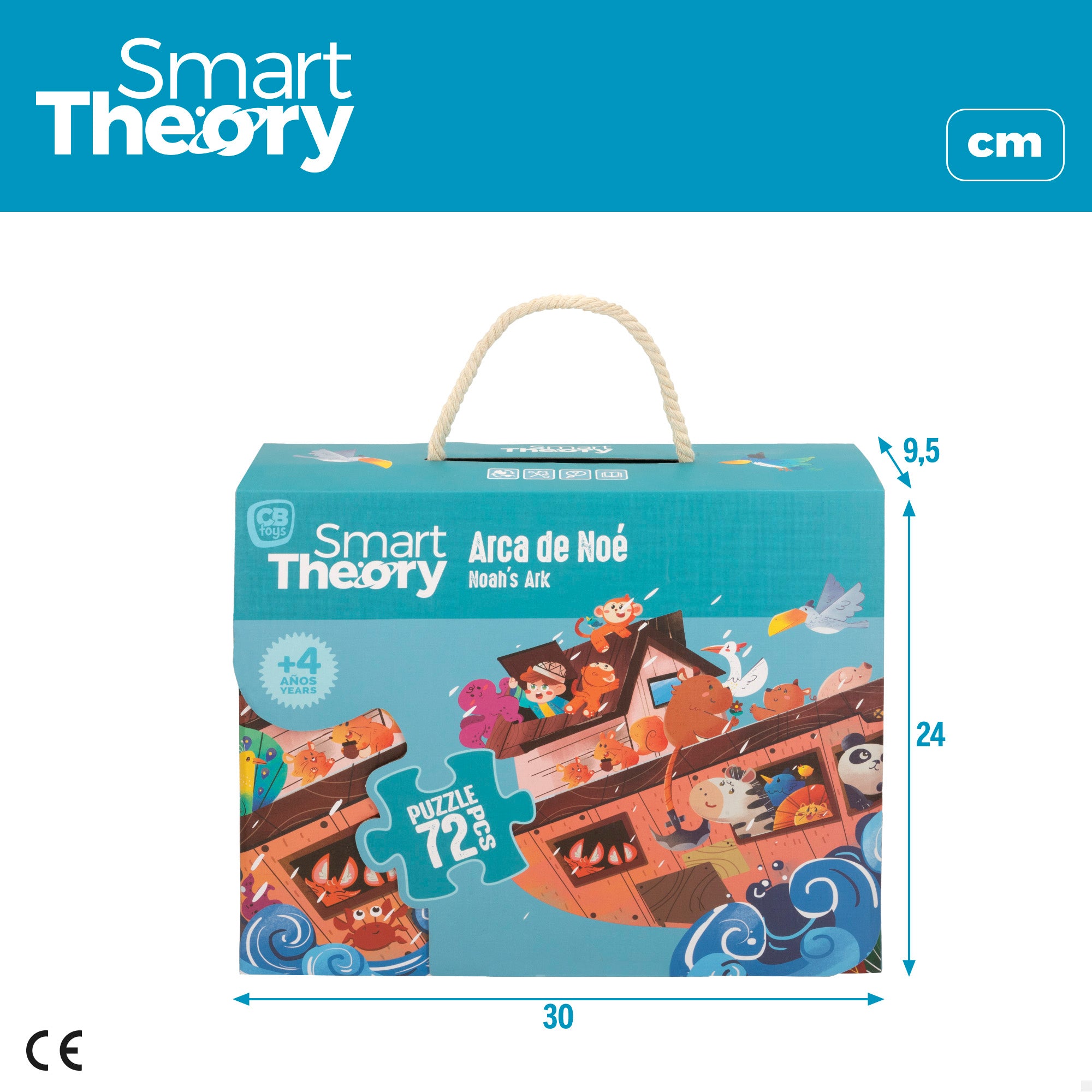Puzzle Arca de Noé 72 piezas grandes Smart Theory