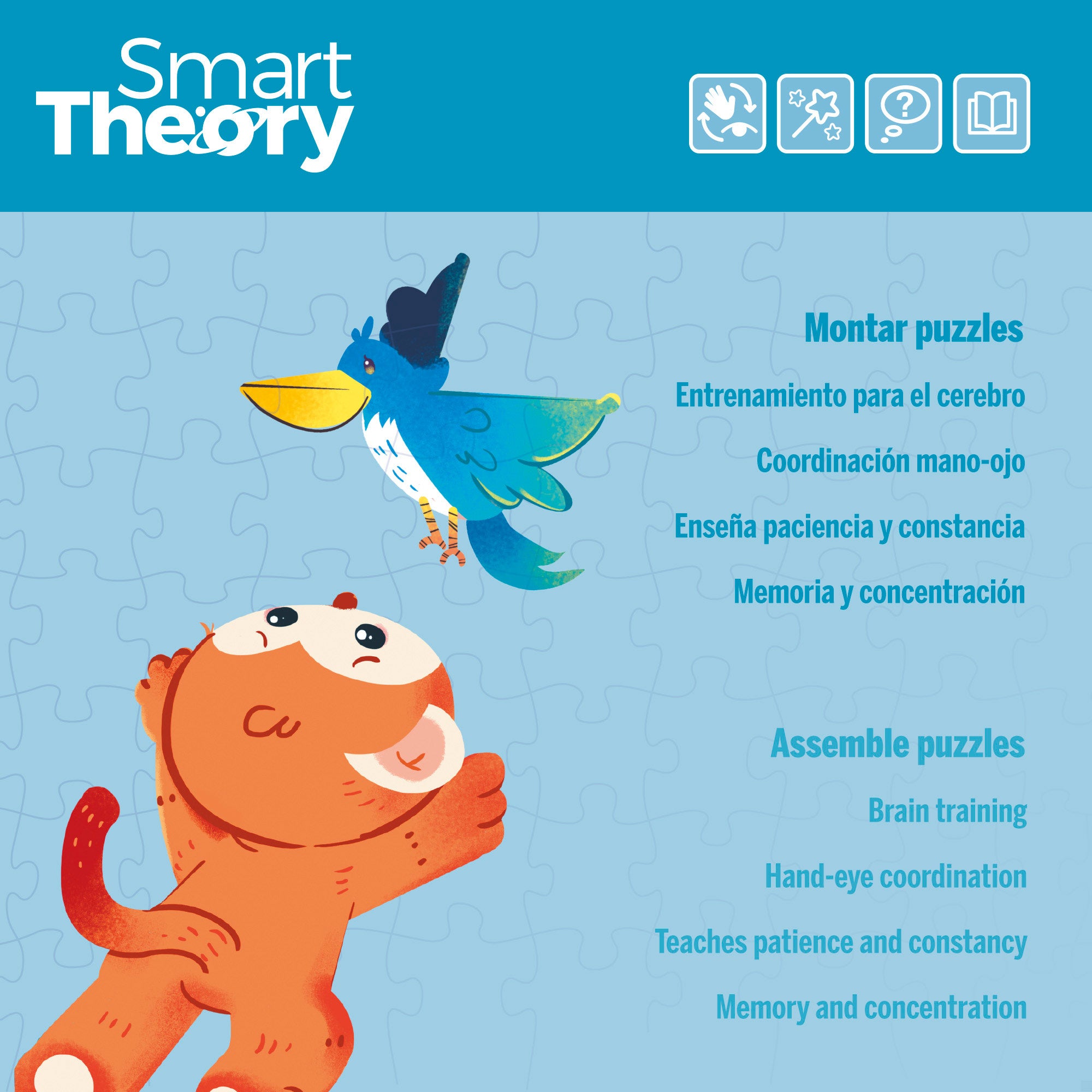 Puzzle Arca de Noé 72 piezas grandes Smart Theory