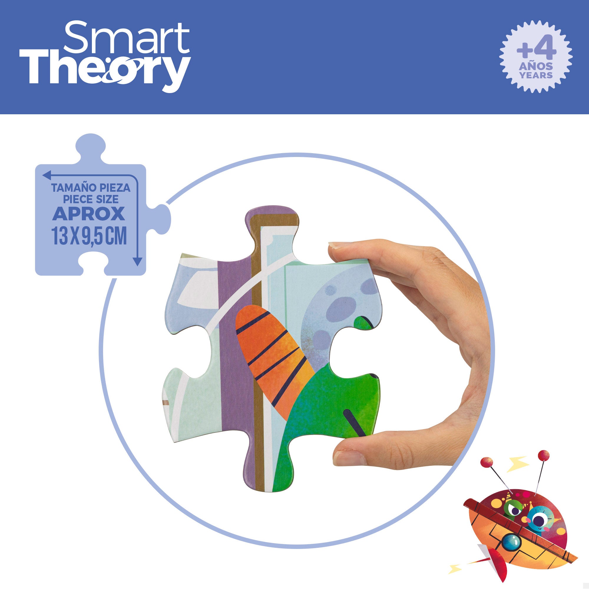 Puzzle espacio 72 piezas grandes Smart Theory