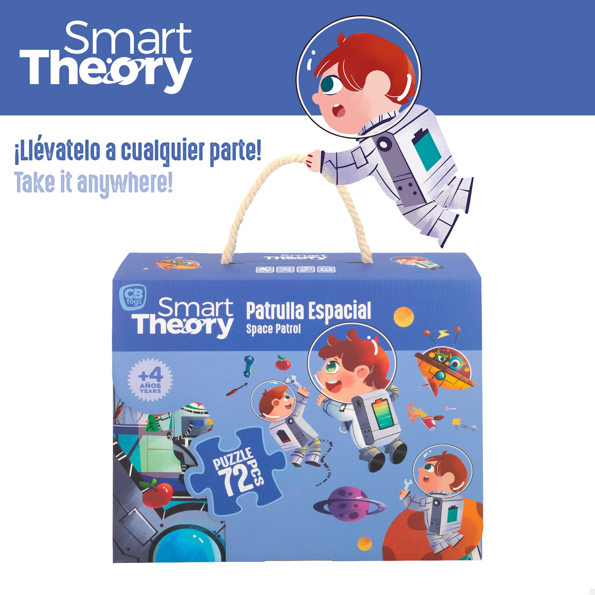 Puzzle espacio 72 piezas grandes Smart Theory