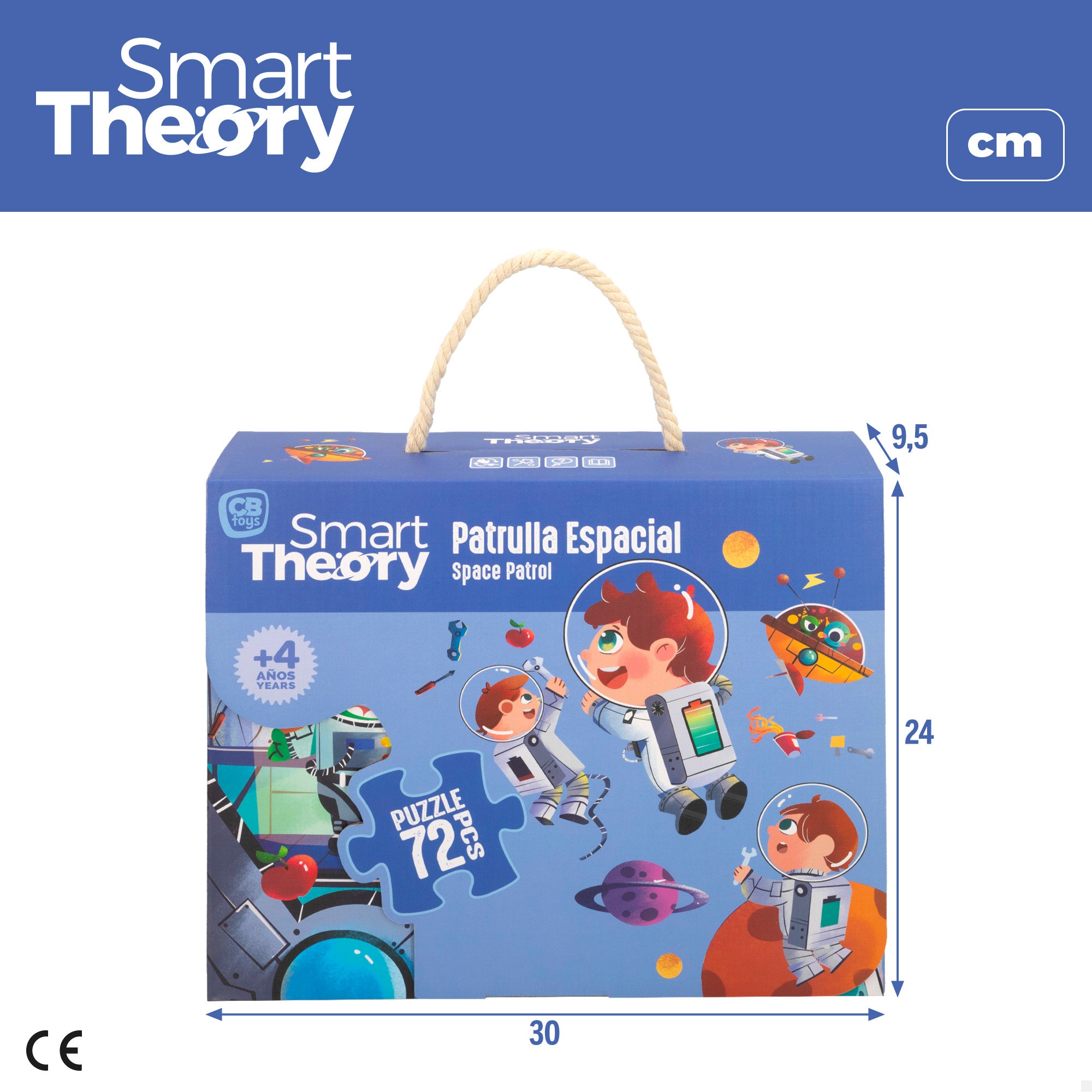 Puzzle espacio 72 piezas grandes Smart Theory