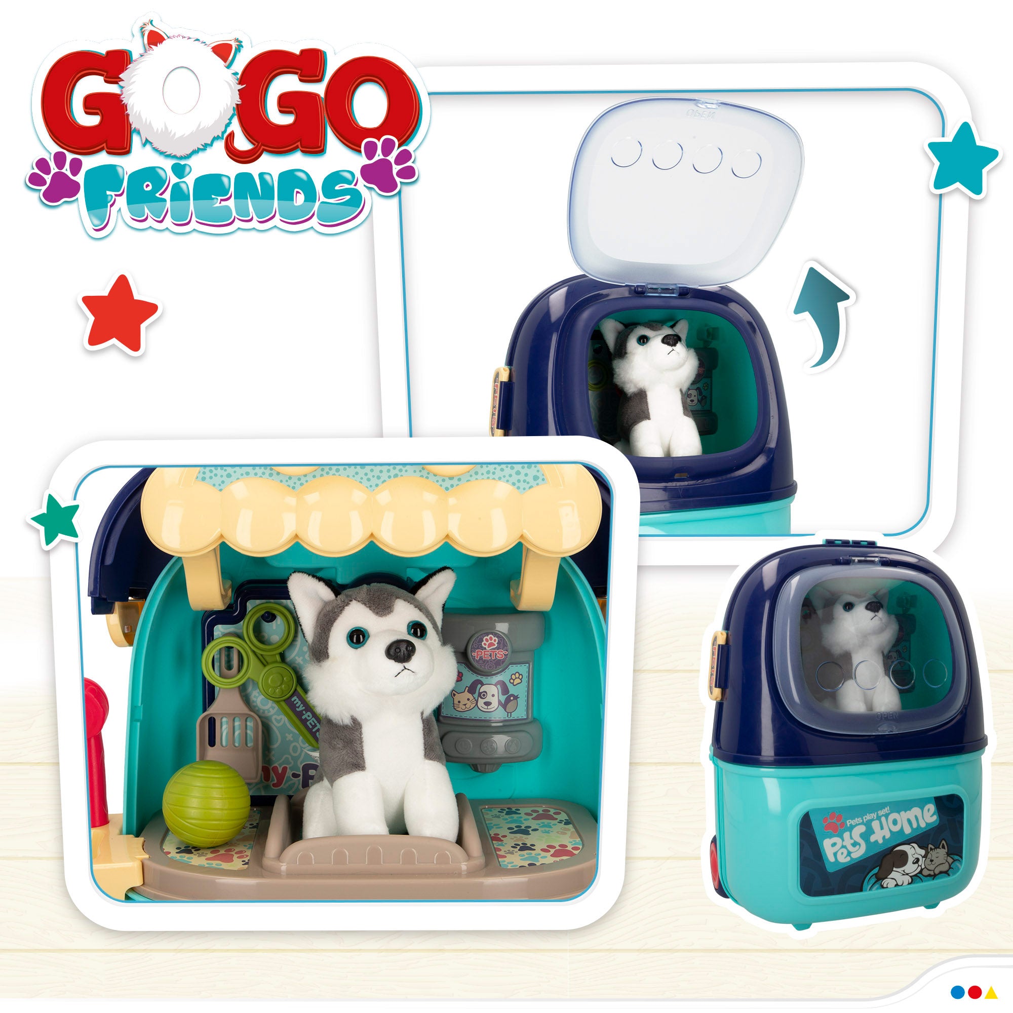 Maletín peluquería canina juguete 2 en 1 Go Go Friends