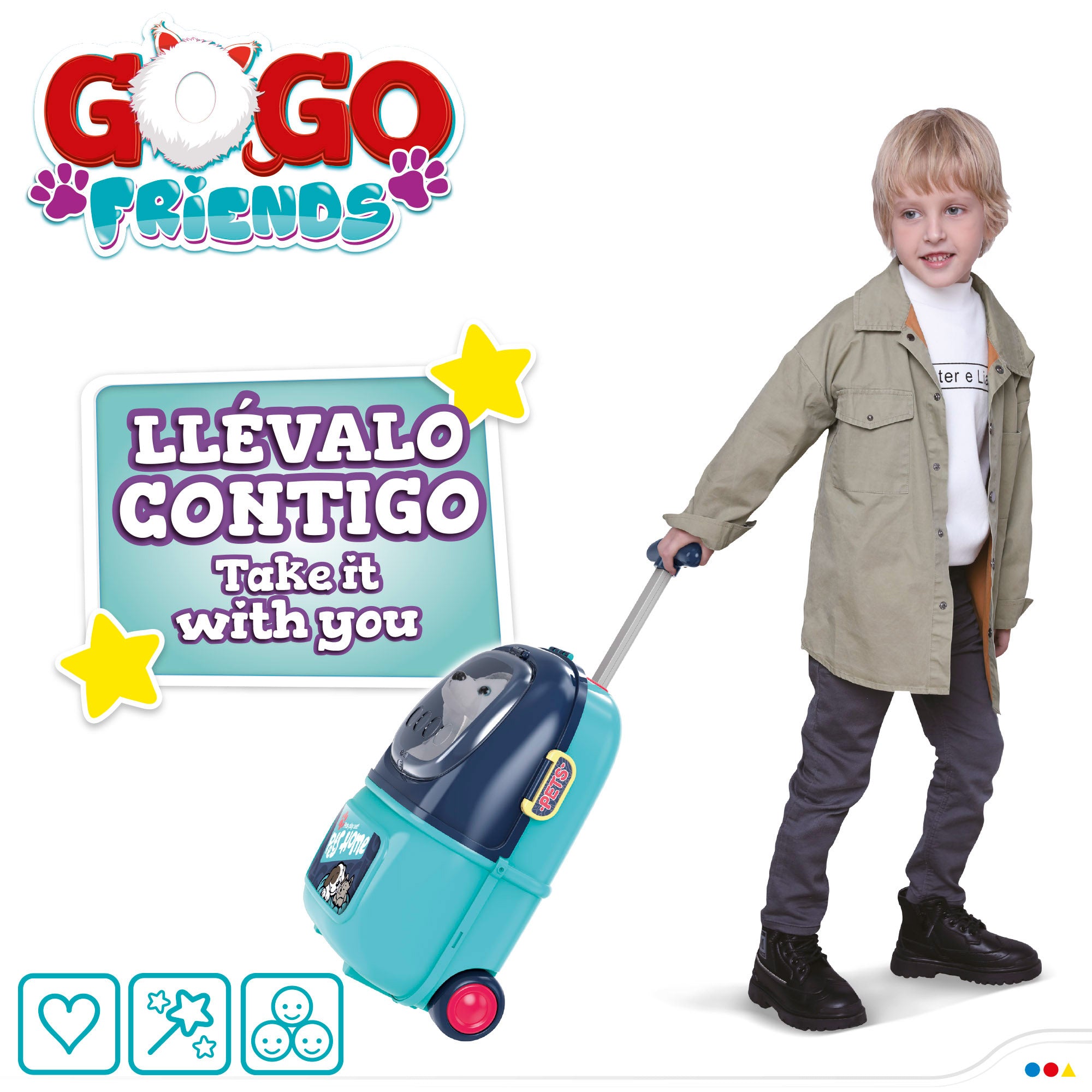 Maletín peluquería canina juguete 2 en 1 Go Go Friends