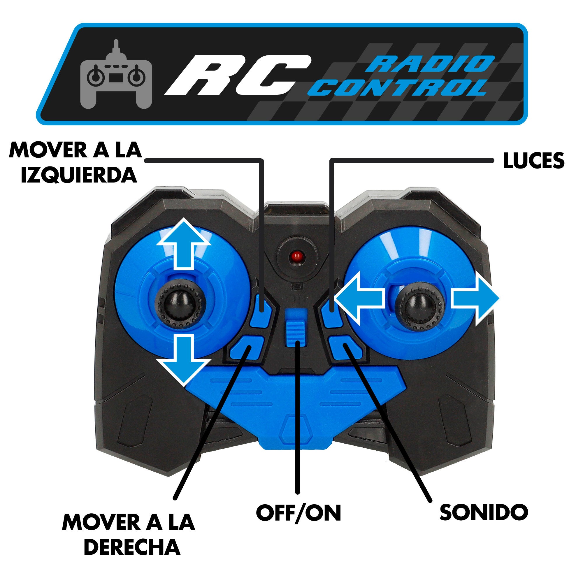 Coche teledirigido con luz y sonido Speed & Go