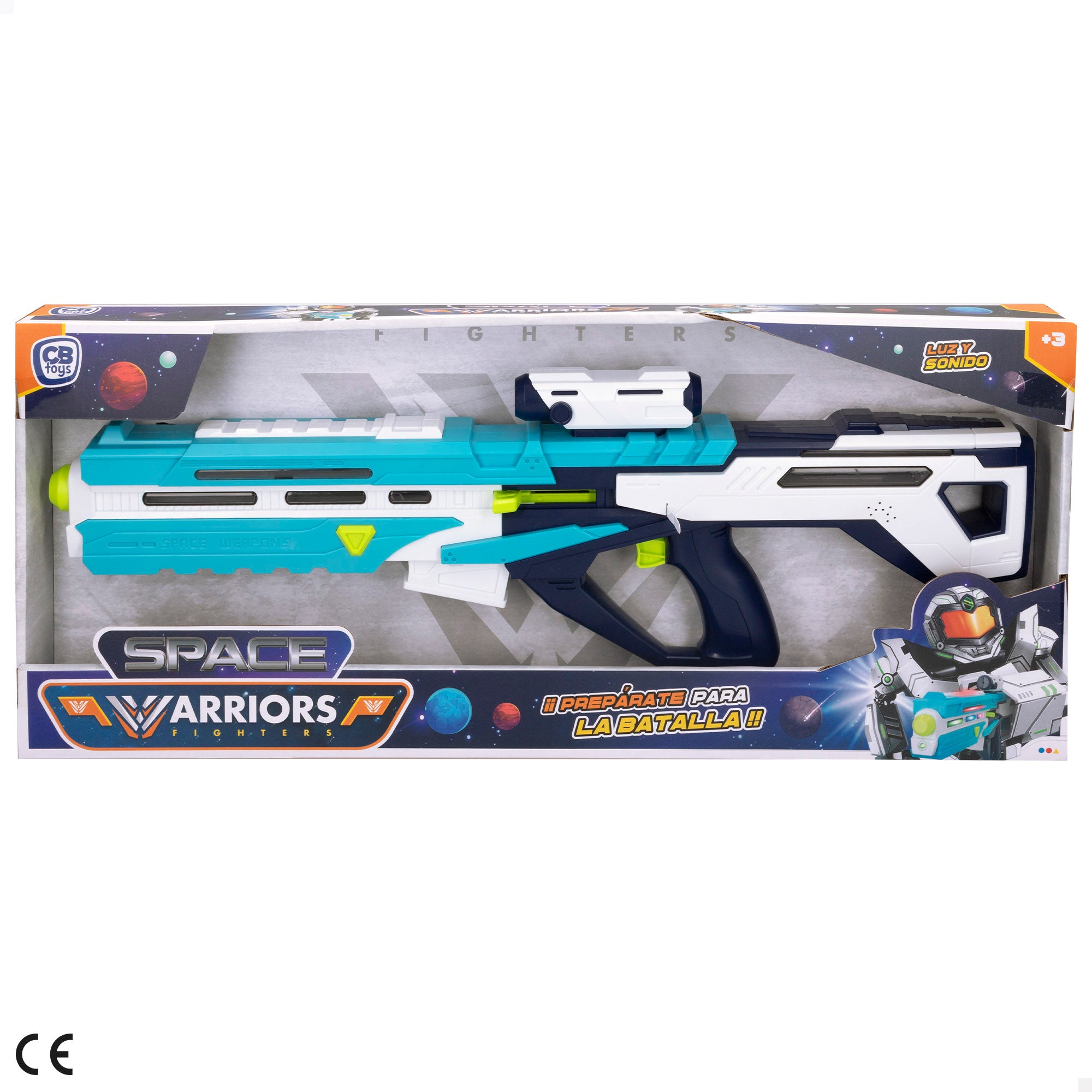 Pistola espacial con luces y sonido Warriors