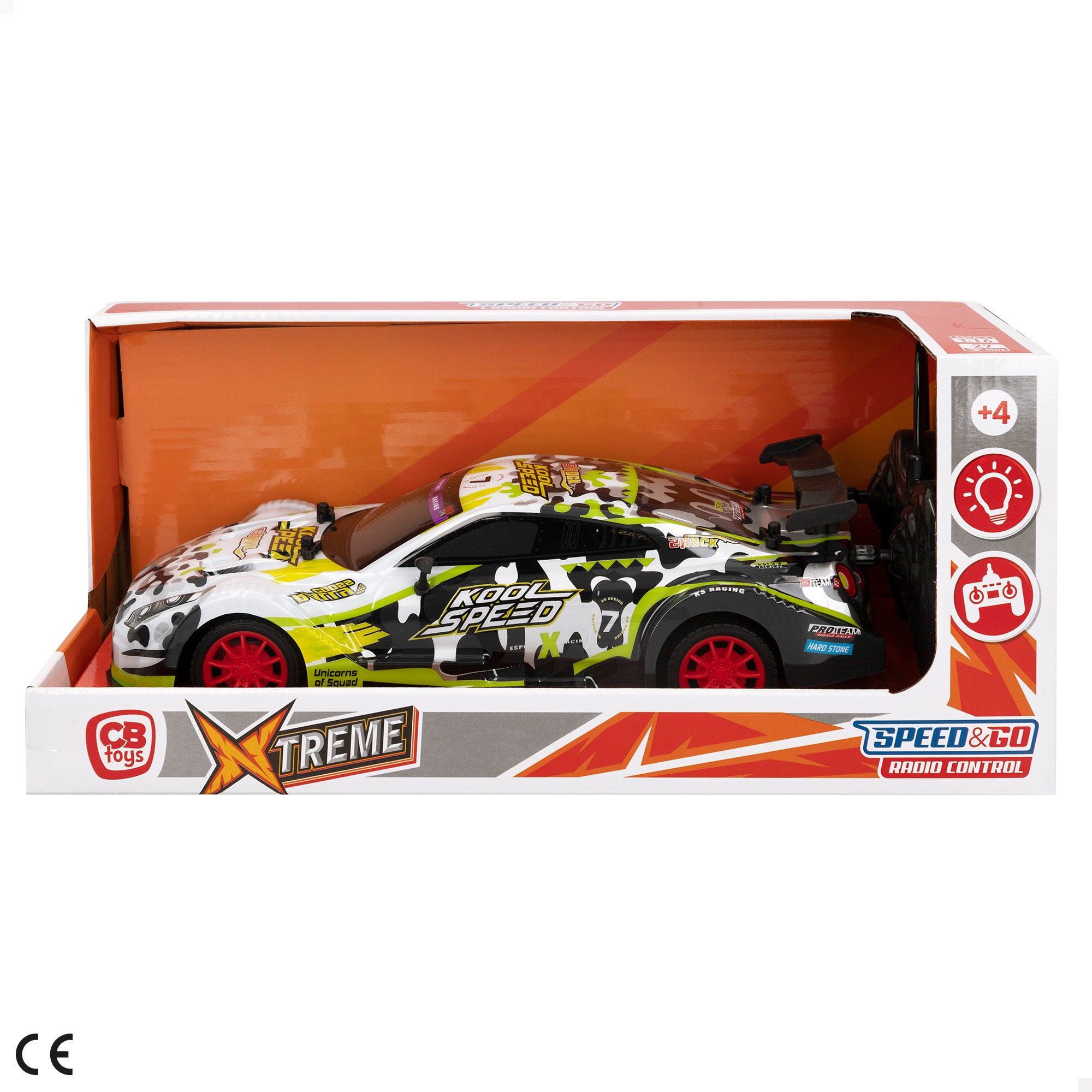 Coche radiocontrol Xtreme con luces 1:16 surtido Speed & Go