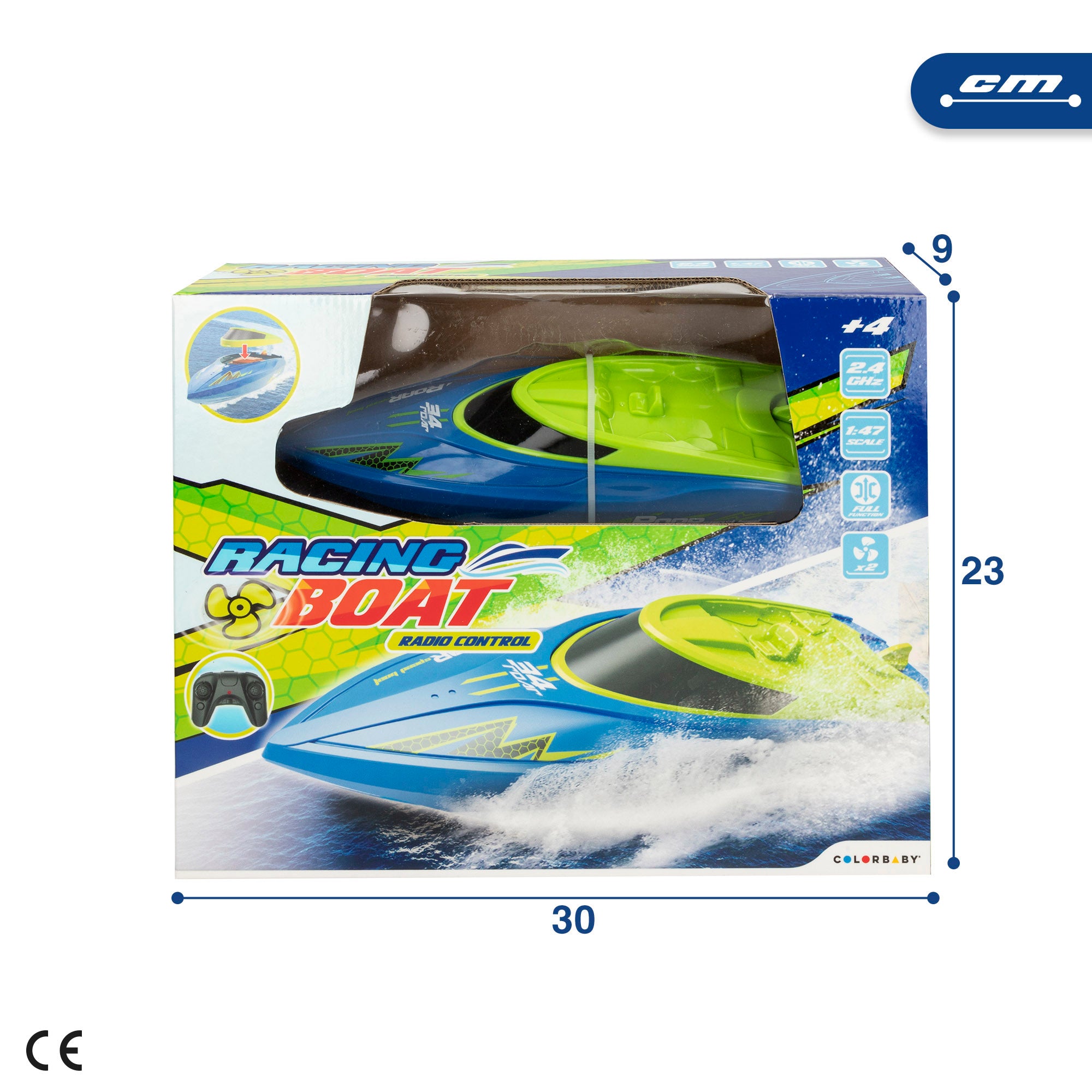 Lancha rápida radiocontrol 1:47 Racing Boat