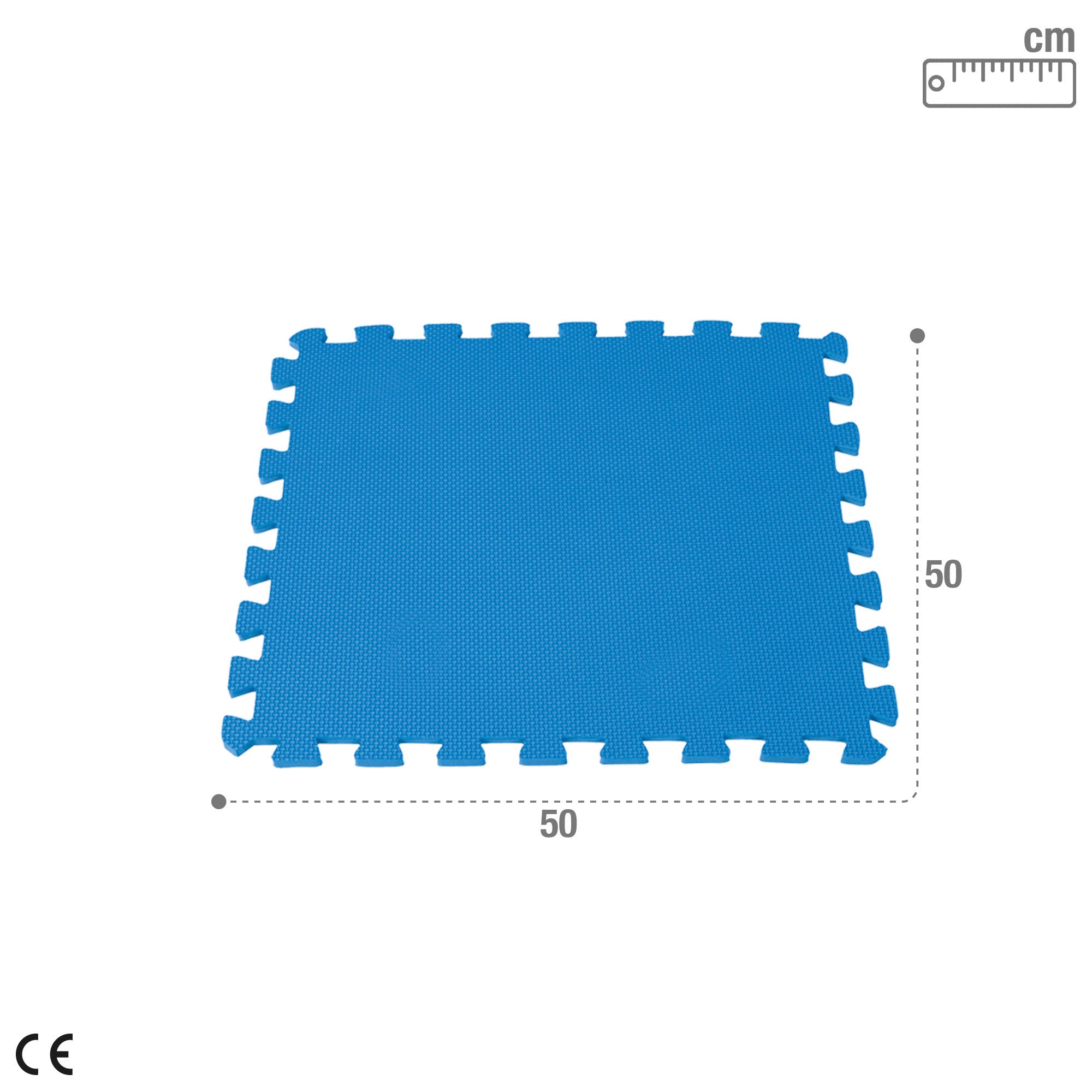 INTEX Protector suelo para piscinas 50x50x1 cm - 8 piezas