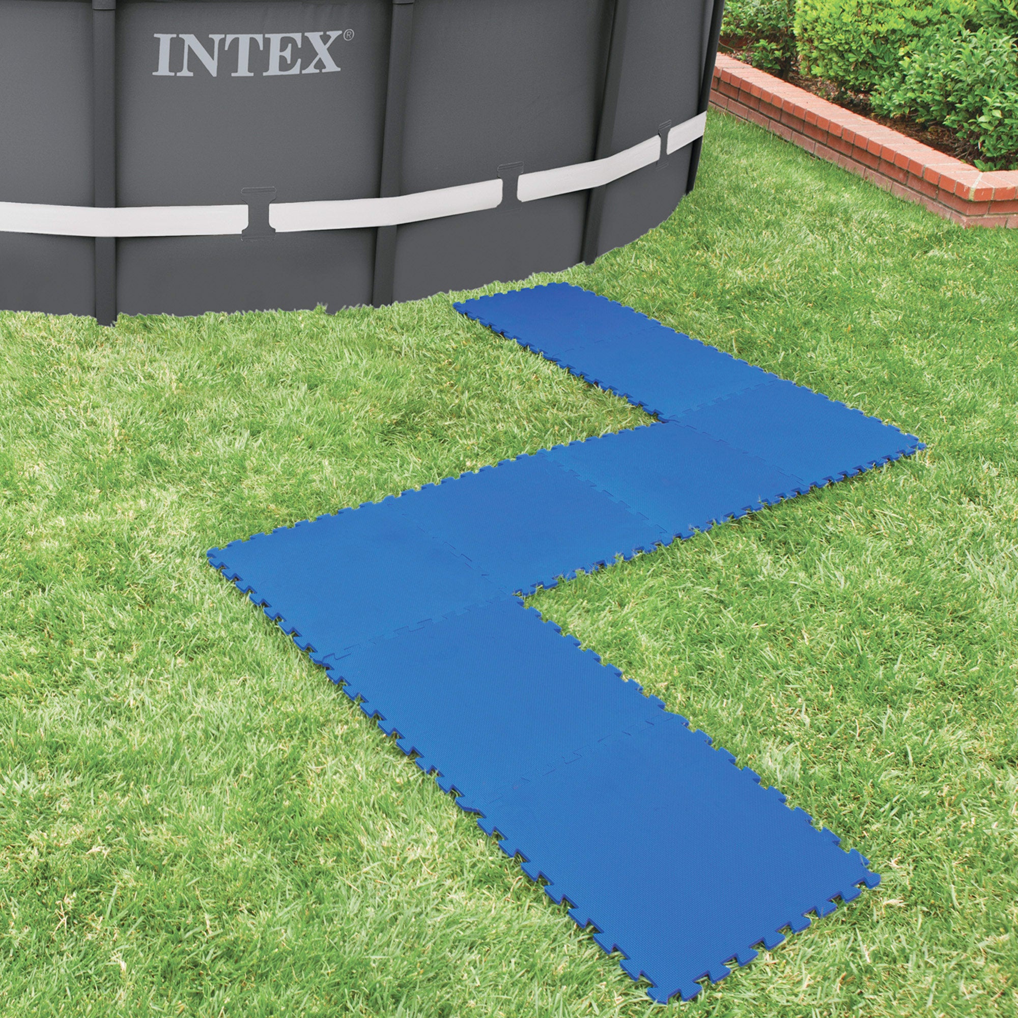 INTEX Protector suelo para piscinas 50x50x1 cm - 8 piezas