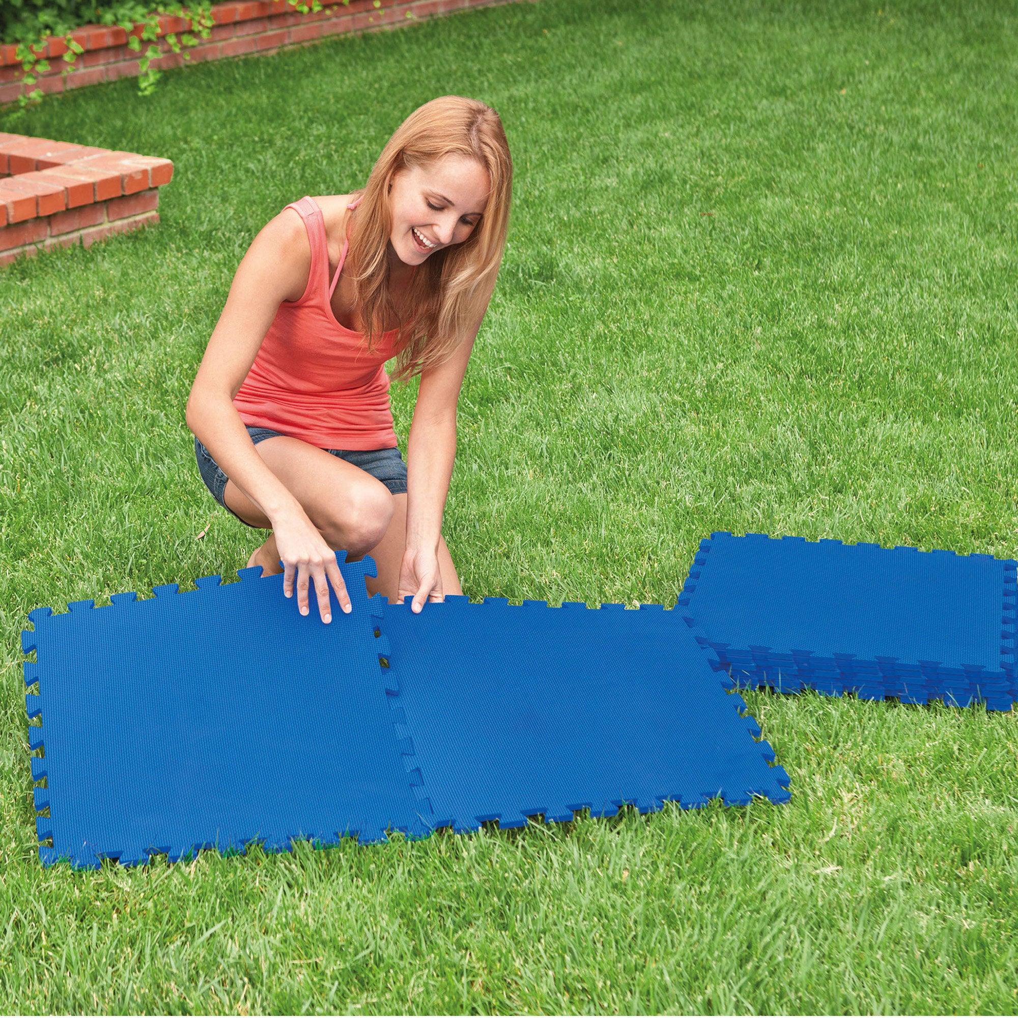 INTEX Protector suelo para piscinas 50x50x1 cm - 8 piezas