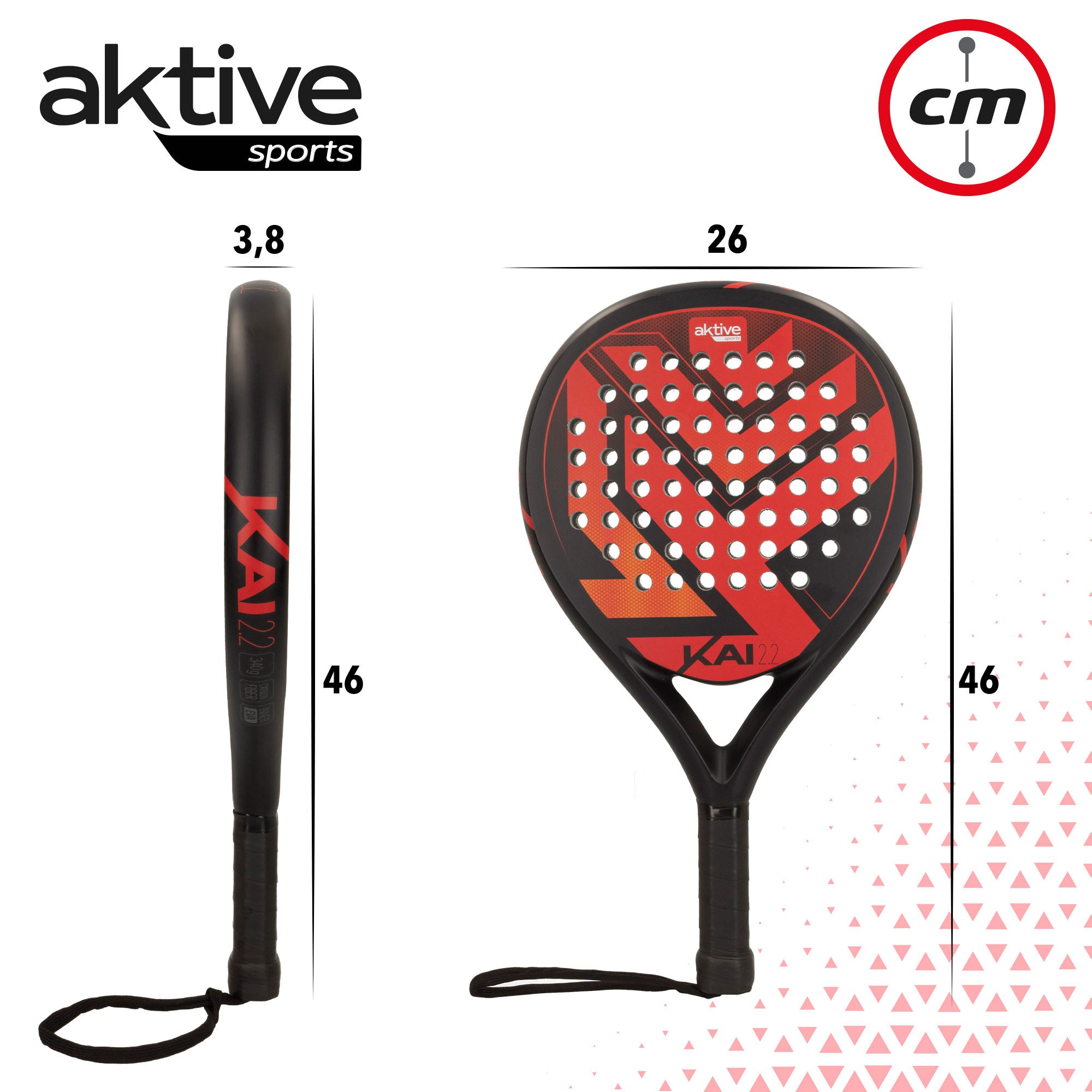 Pala de pádel Kai 2.2 Control Aktive