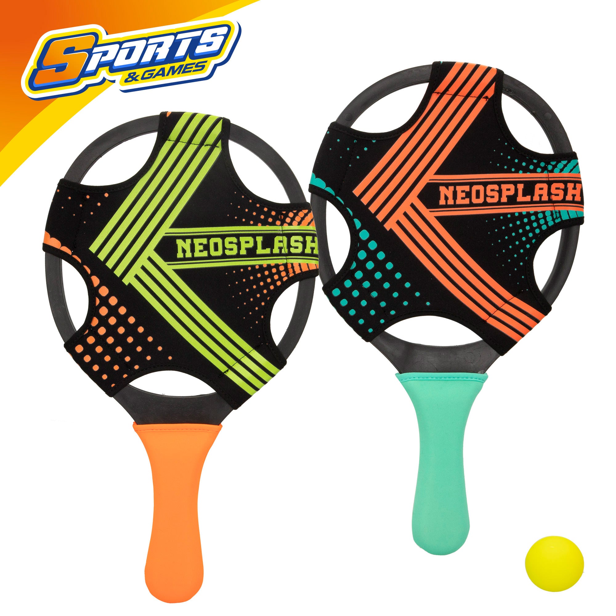 Set 2 palas de playa con pelota COLORBABY