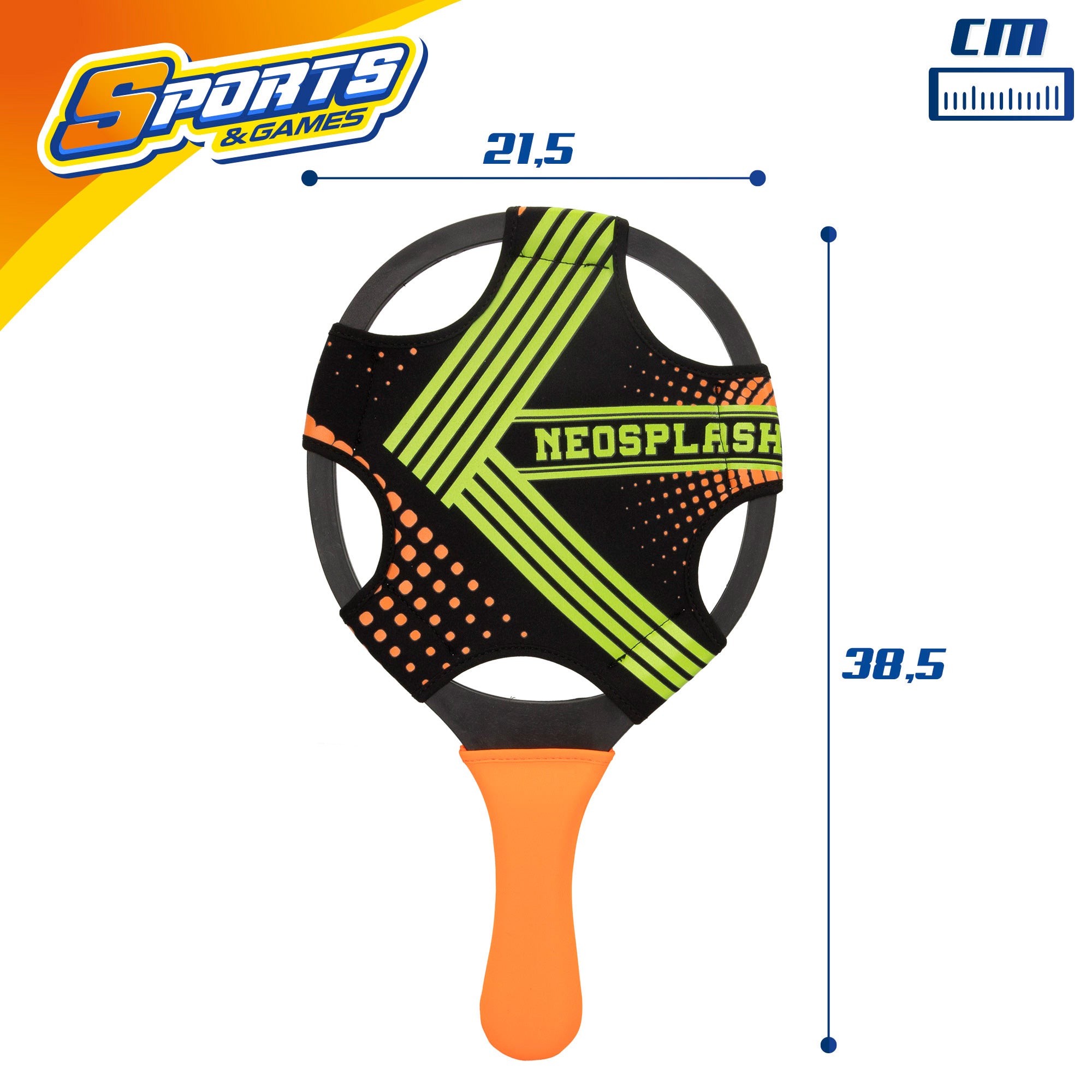 Set 2 palas de playa con pelota COLORBABY