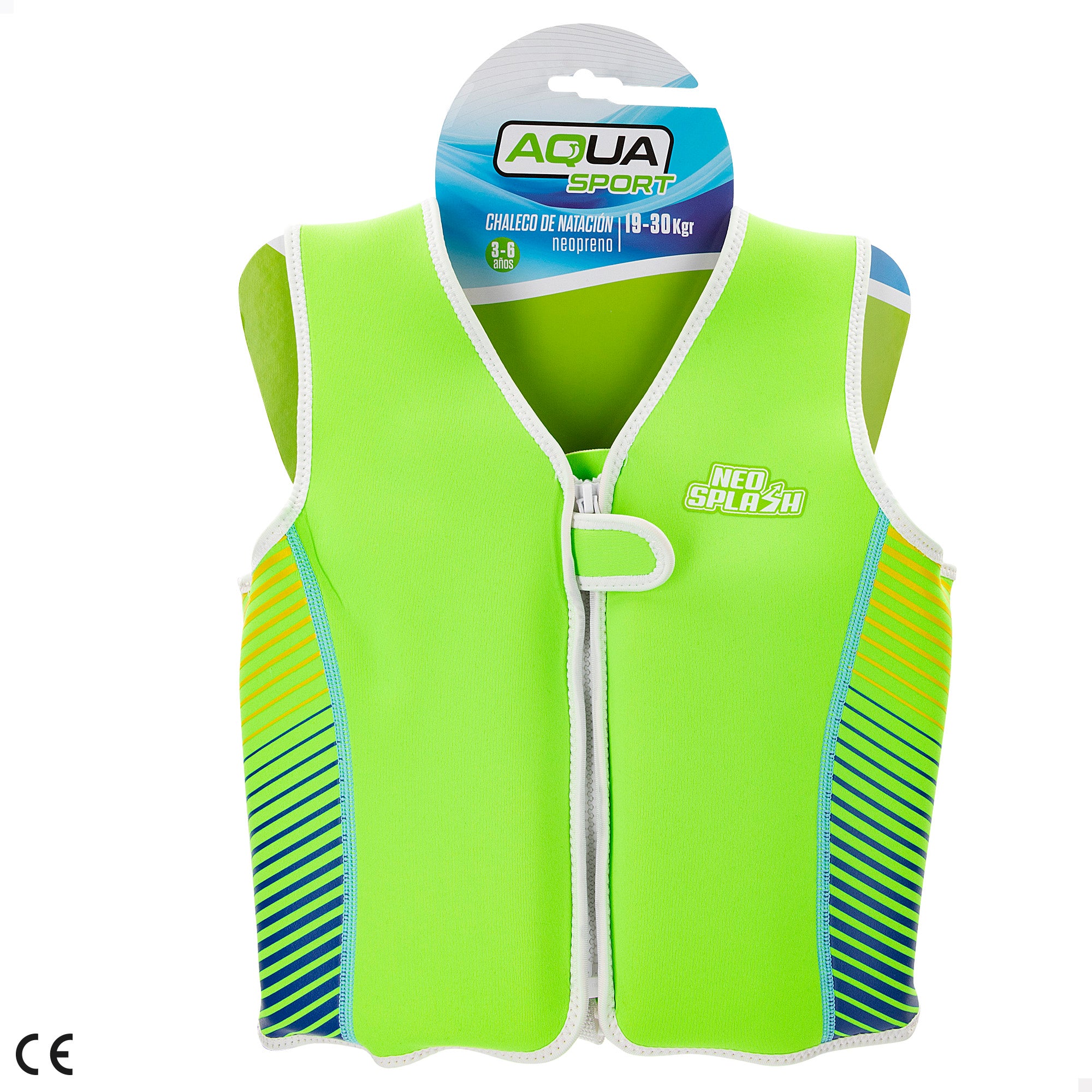 Aqua Sport Chaleco flotador niño ajustable 19-30 kg