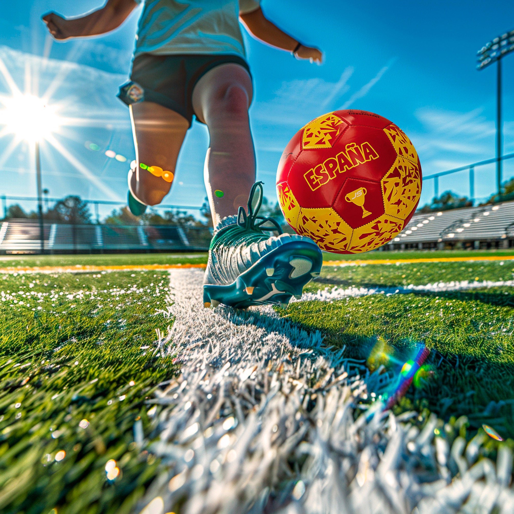 España Balón de fútbol Talla 5 (deshinchado) John