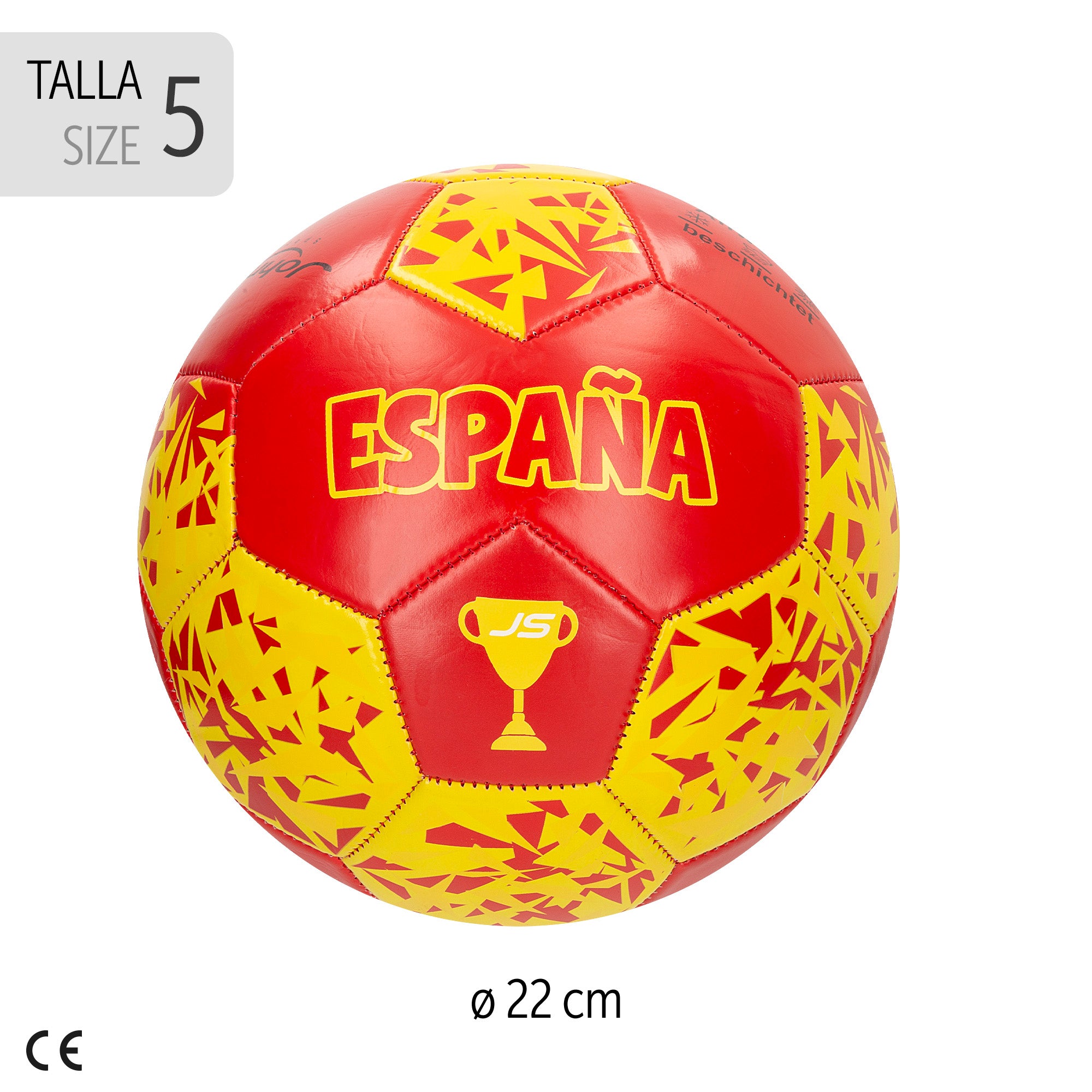 España Balón de fútbol Talla 5 (deshinchado) John
