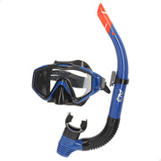 Aqua Sport Set gafas de buceo visión 150º y tubo adulto