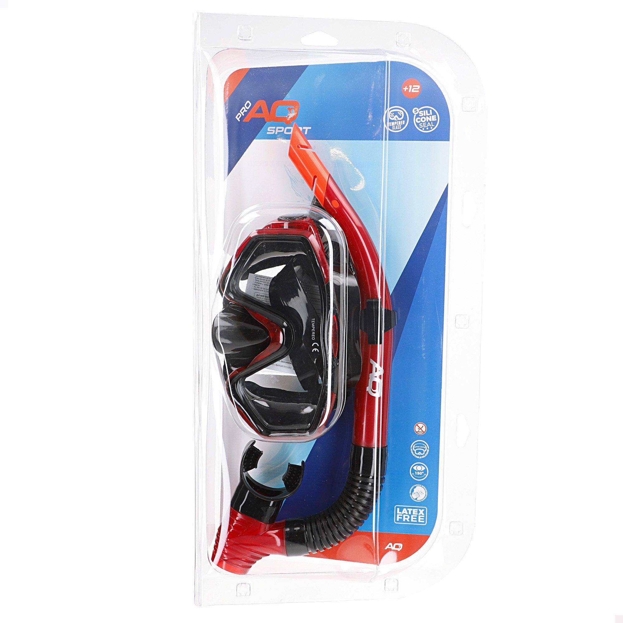 Aqua Sport Set gafas de buceo visión 150º y tubo adulto