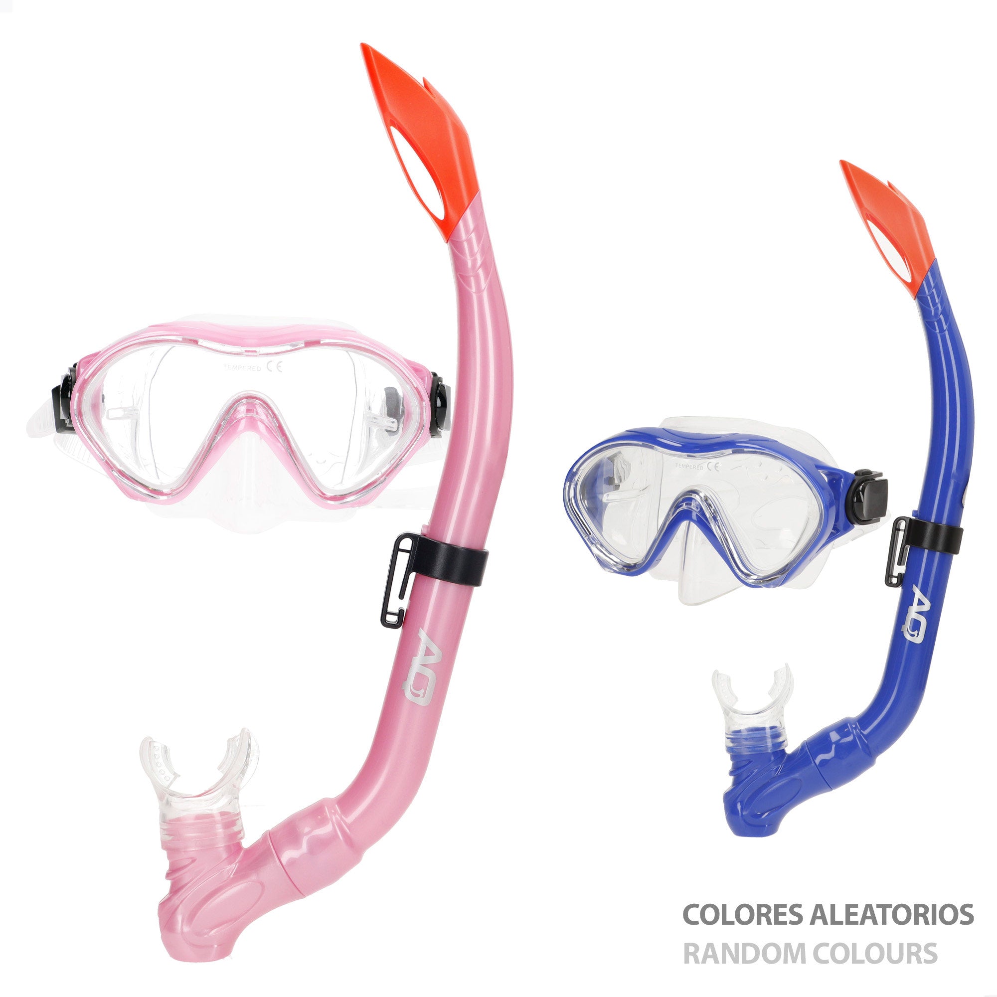 Aqua Sport Set gafas de buceo visión 150º y tubo niños