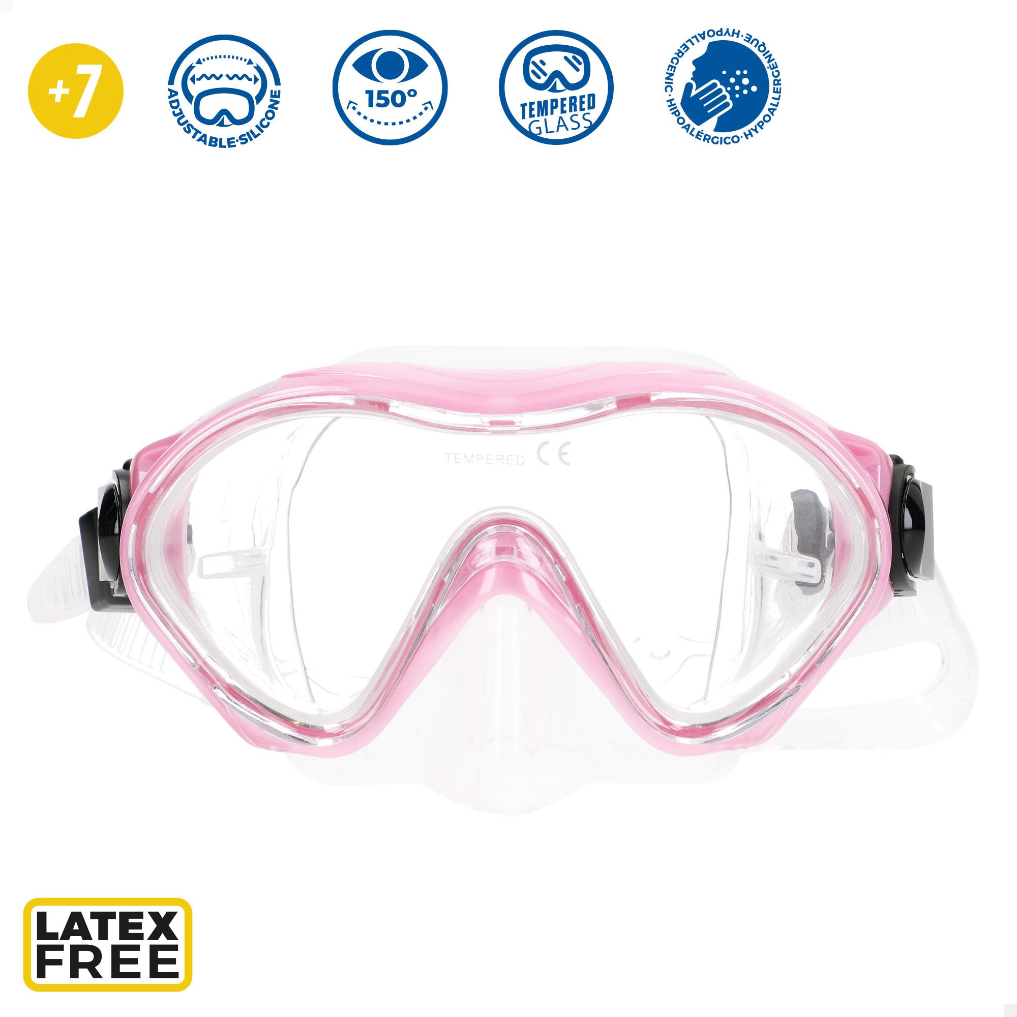 Aqua Sport Set gafas de buceo visión 150º y tubo niños