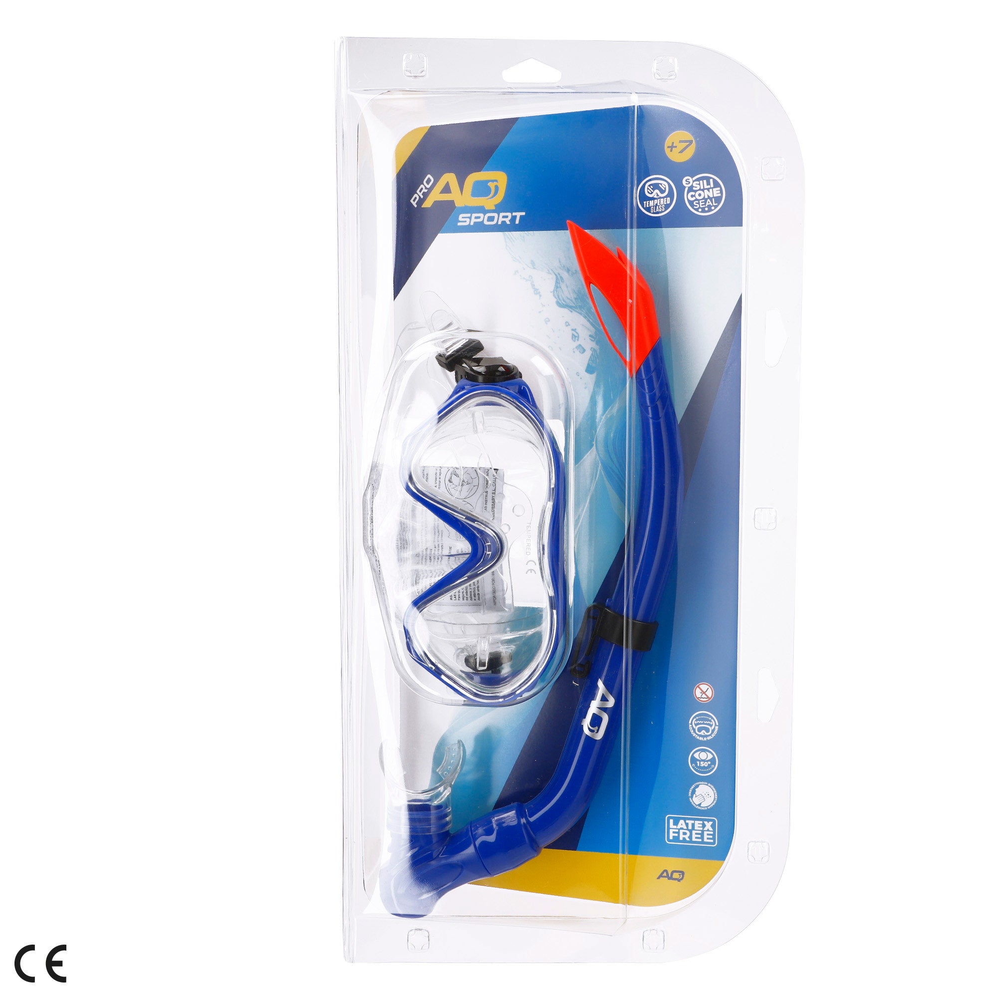Aqua Sport Set gafas de buceo visión 150º y tubo niños