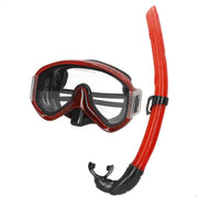 Aqua Sport Set gafas de buceo y tubo adulto negro