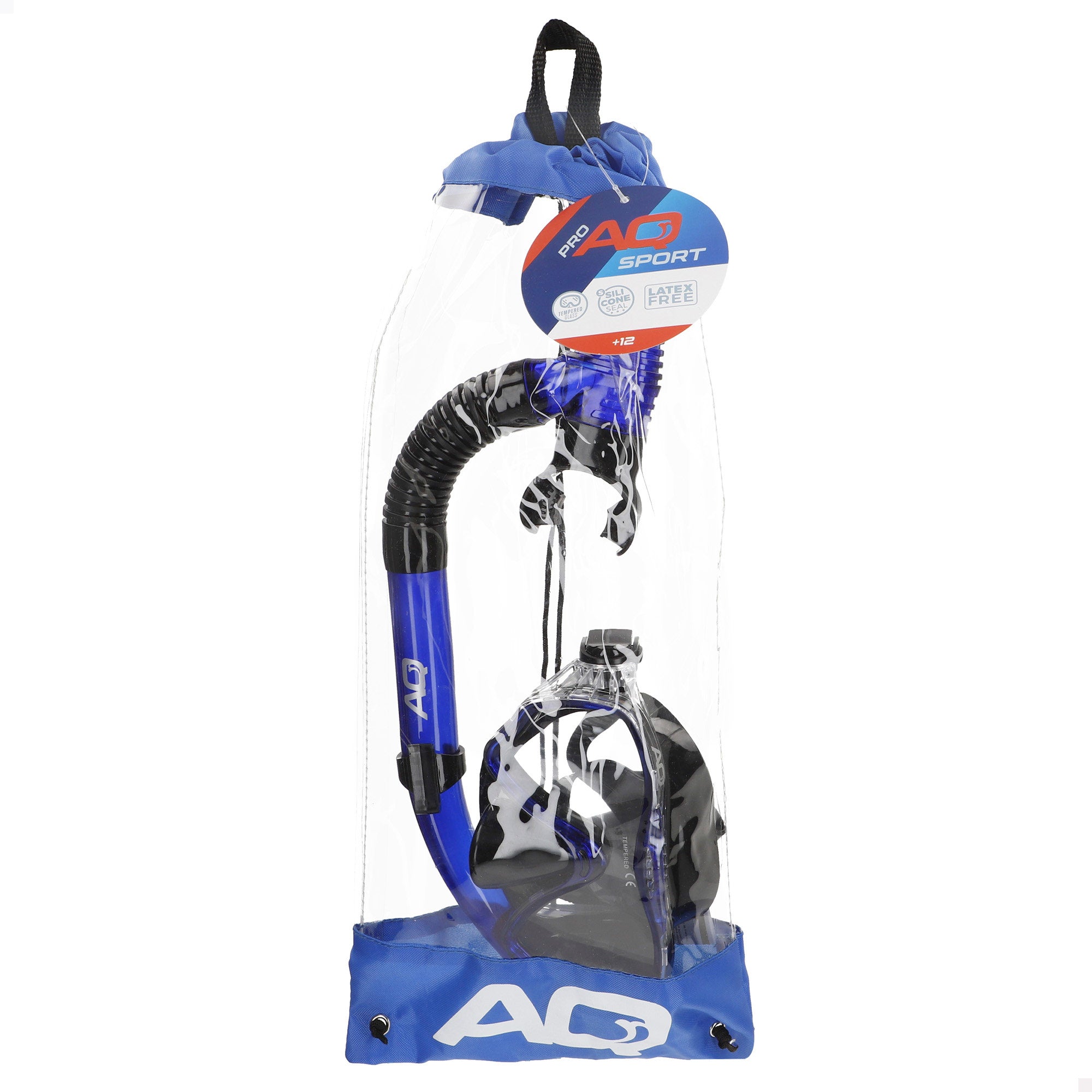 Aqua Sport Set gafas de buceo y tubo adulto con funda