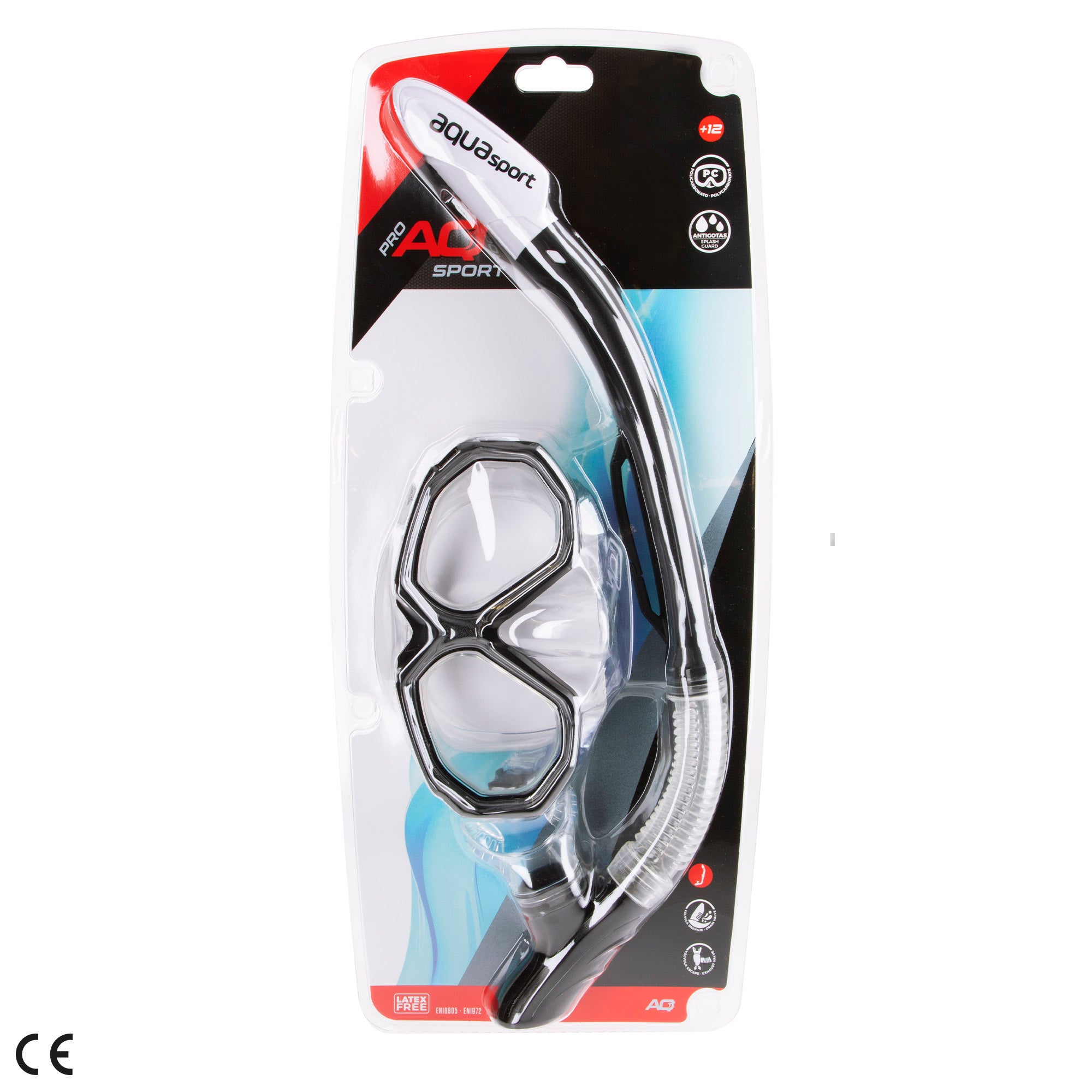 Aqua Sport Set gafas de buceo adulto con tubo