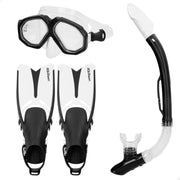Aqua Sport Set gafas de buceo adulto con tubo y aletas T.42,5-47