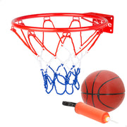 Aktive Canasta baloncesto de pared 32 cm con balón e hinchador