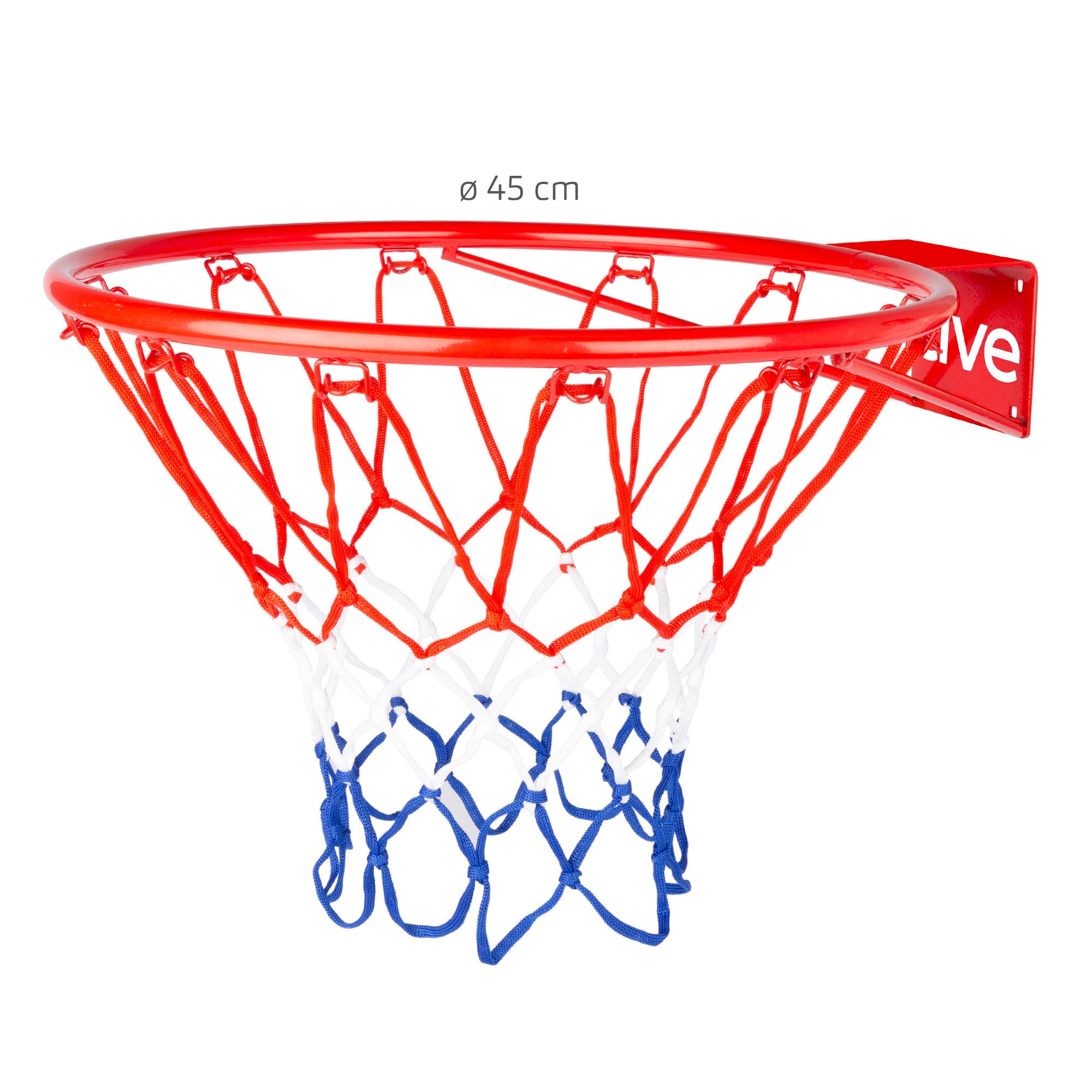 Aktive Canasta baloncesto de pared 45 cm con balón e hinchador