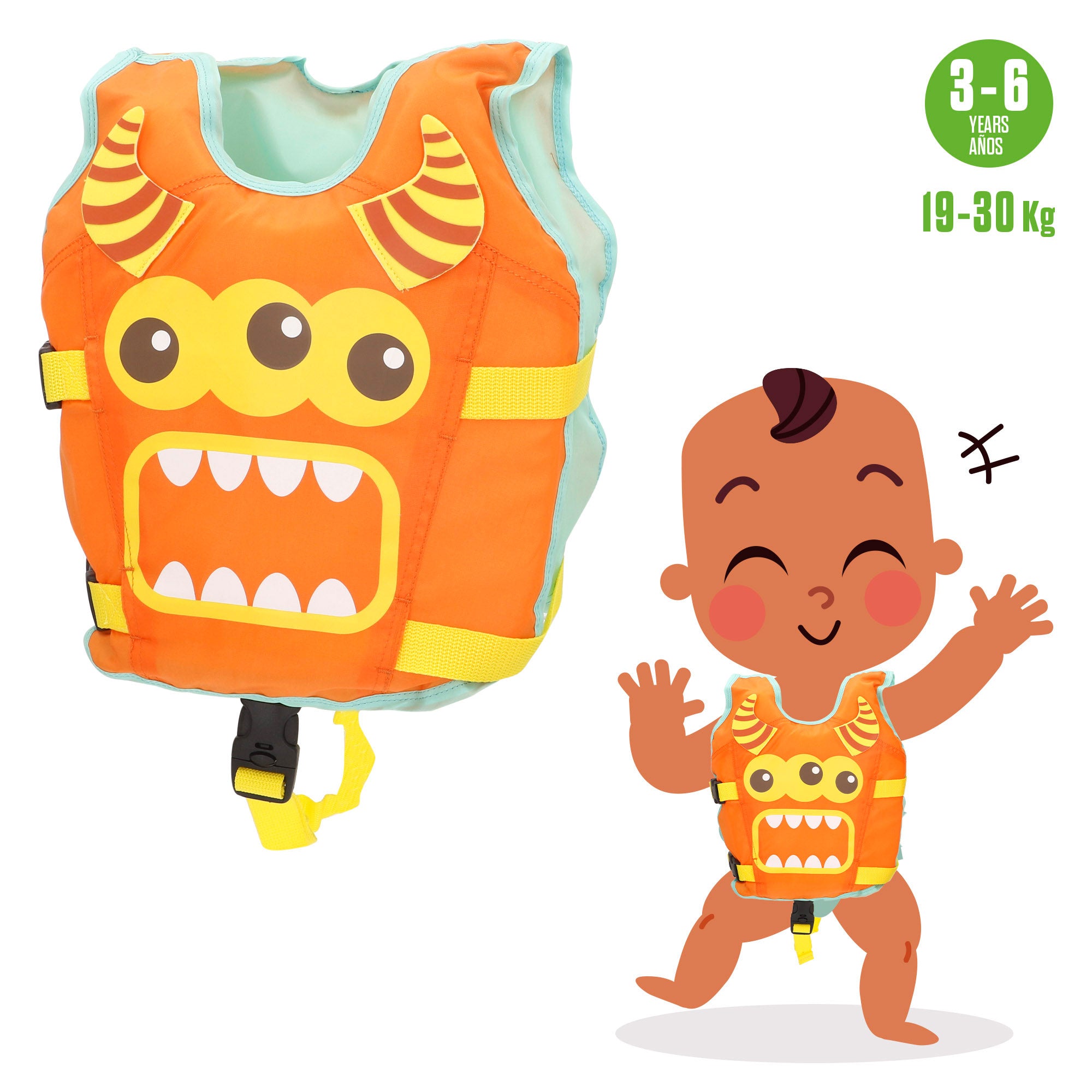 Chaleco neopreno niños flotación 3-6 años Aqua Sport