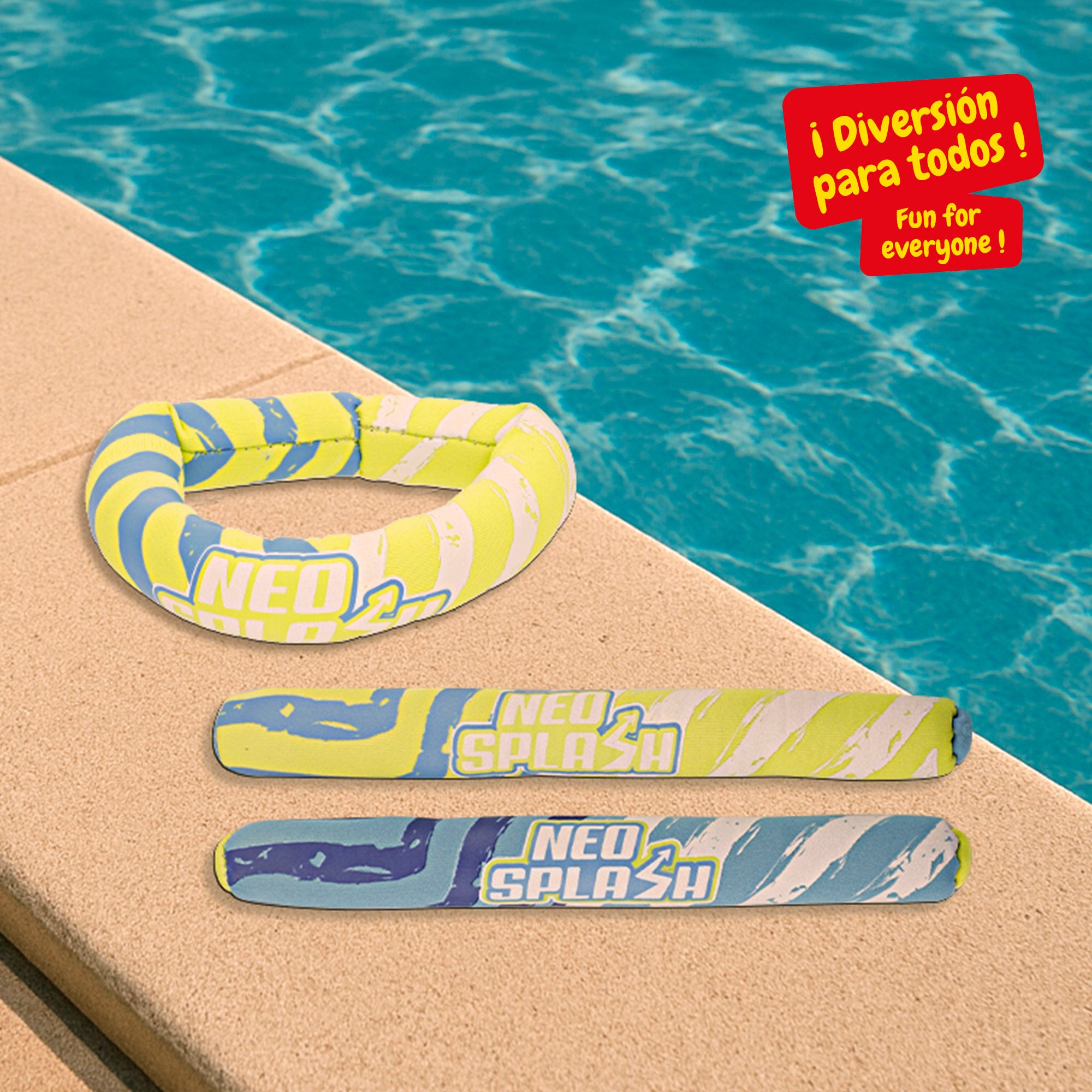Set de 3 juegos acuáticos de buceo Aqua World