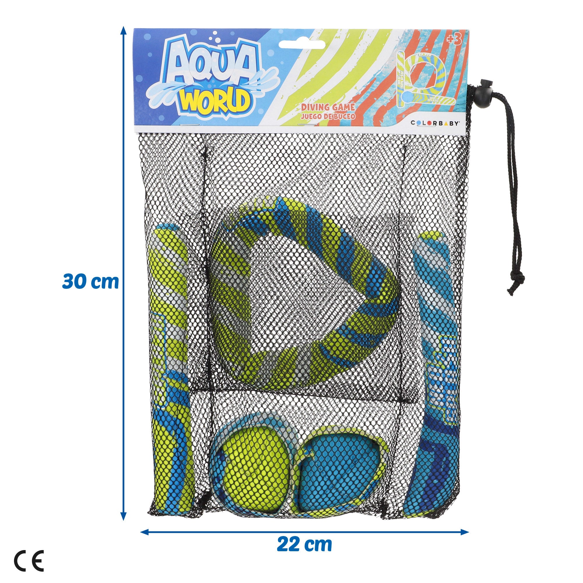 Set de 3 juegos acuáticos de buceo Aqua World