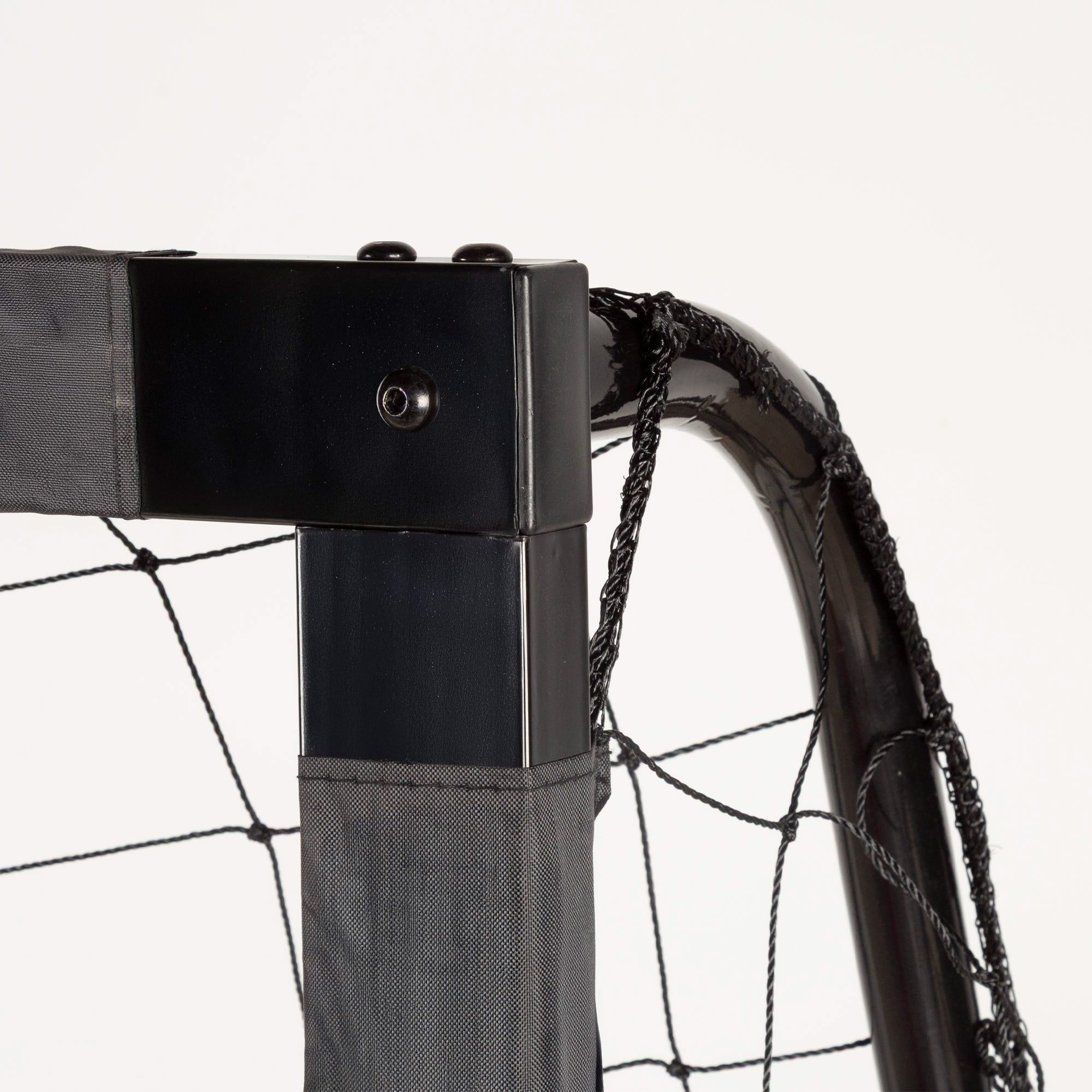 Aktive Portería de fútbol de acero 2 m con red resistente y 6 piquetas